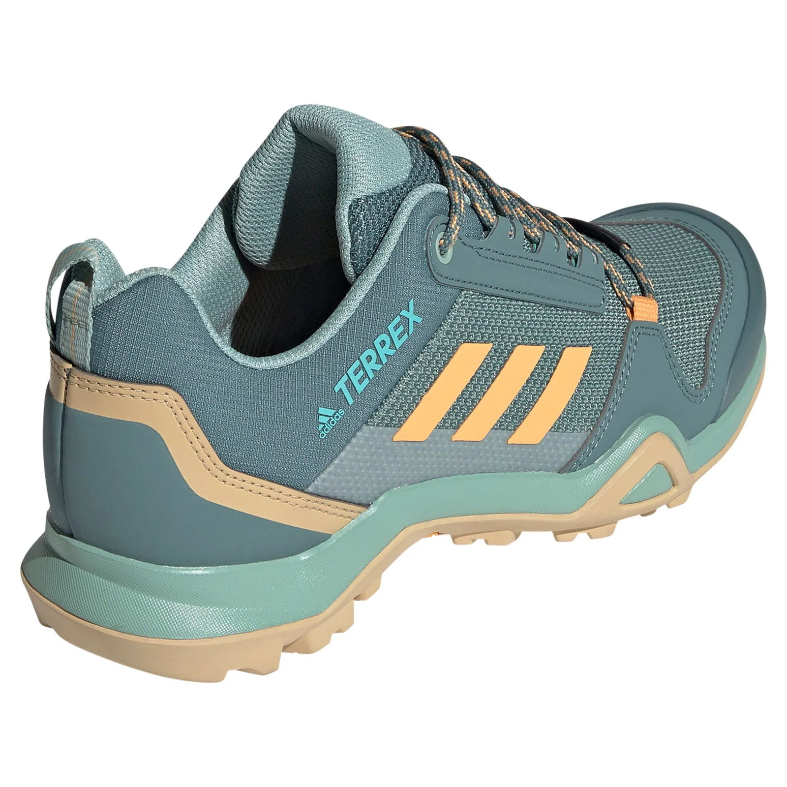 adidas Womens Terrex AX3 Hiking Shoes - Green - Image 3