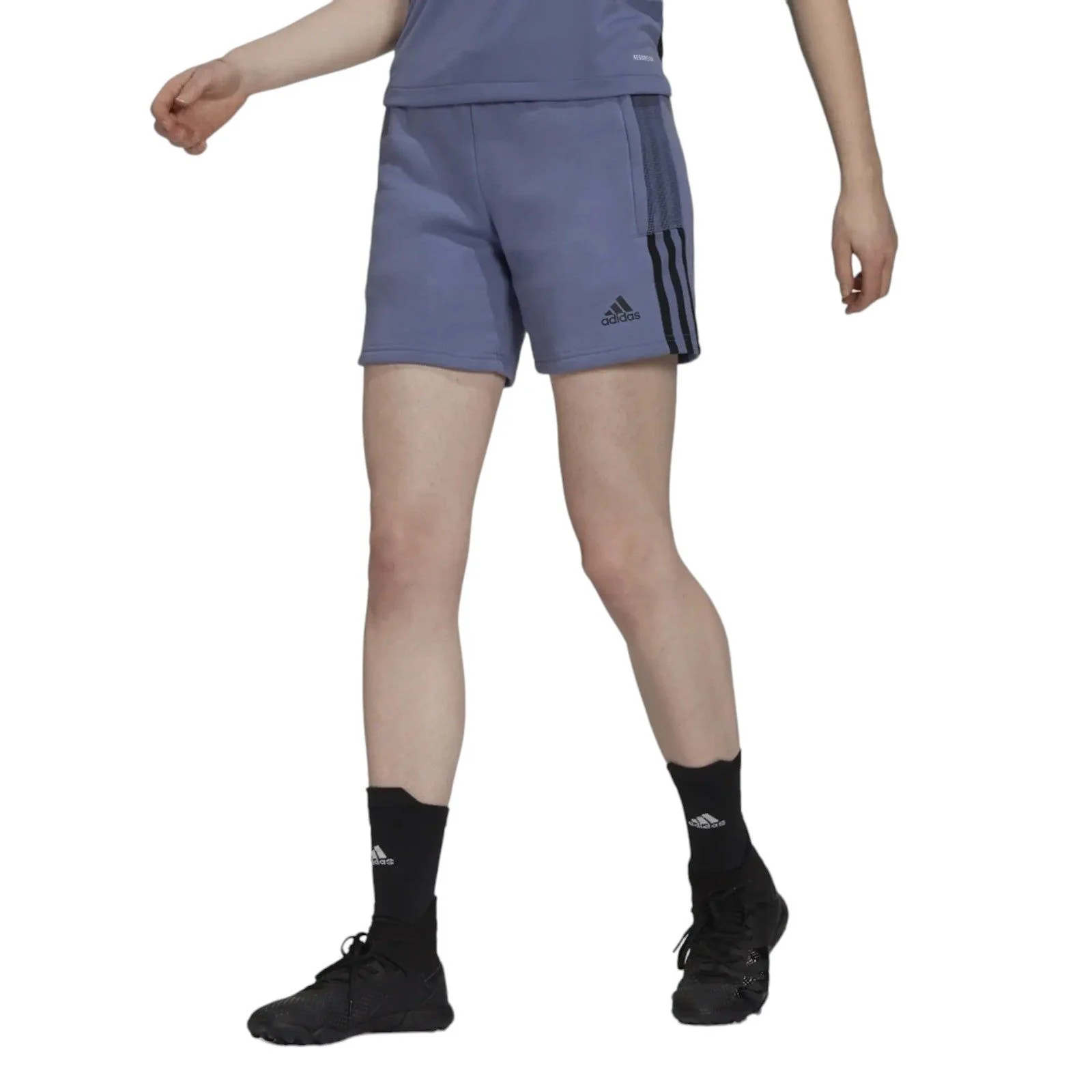adidas Women's Tiro Blocking Shorts - Orbit Violet - Image 2