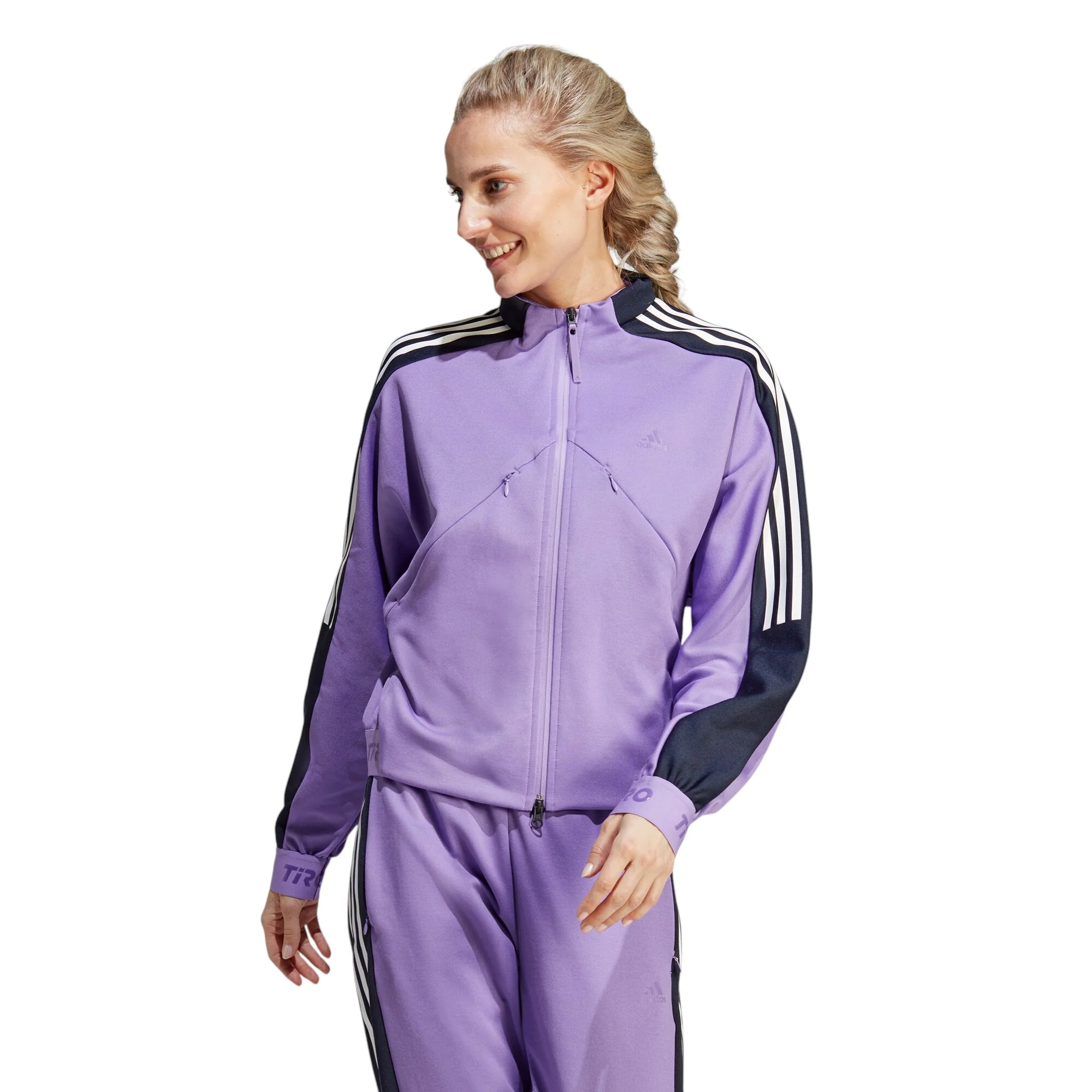 adidas Womens Tiro Suit-Up Advanced Track Top - Purple