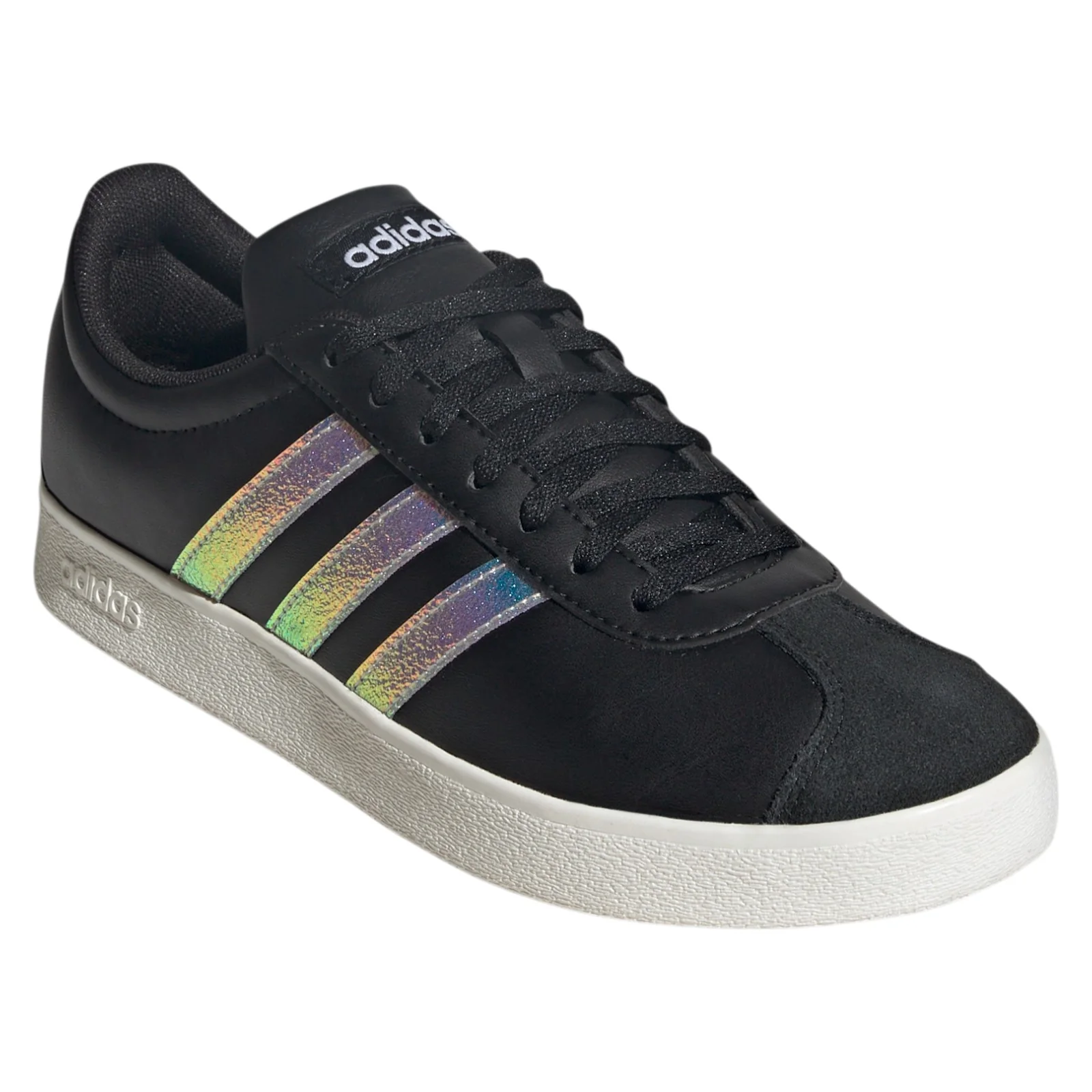 adidas Womens VL Court Base Shoes - Core Black / Core White - Image 2