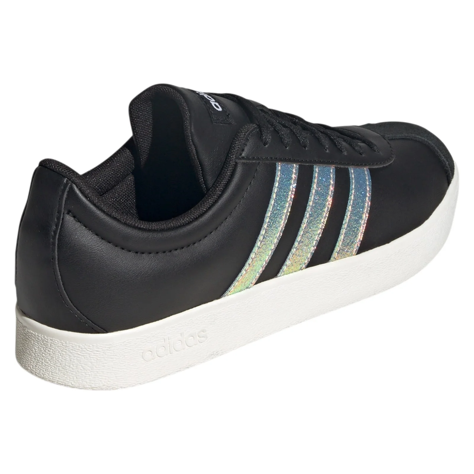 adidas Womens VL Court Base Shoes - Core Black / Core White - Image 3