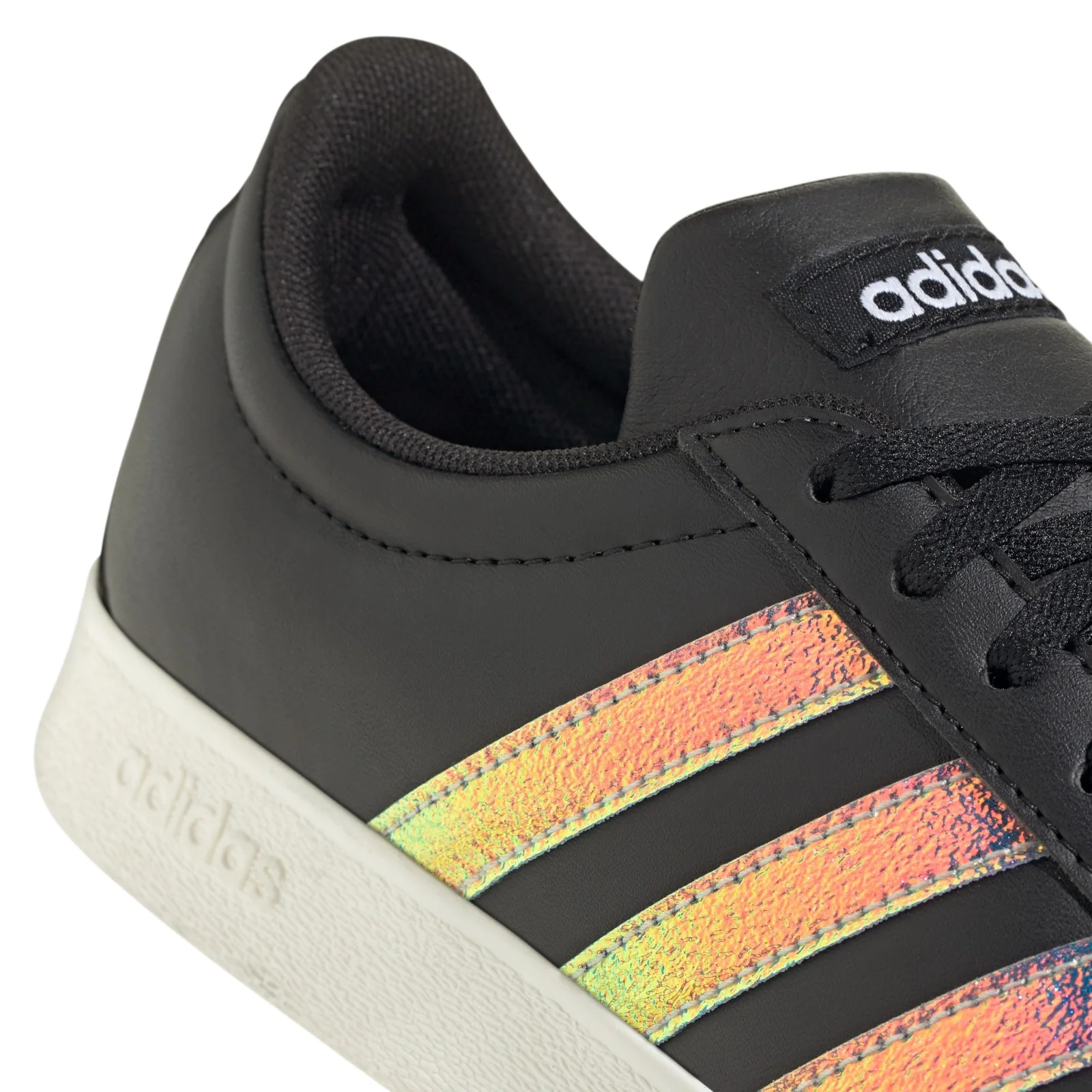 adidas Womens VL Court Base Shoes - Core Black / Core White - Image 4