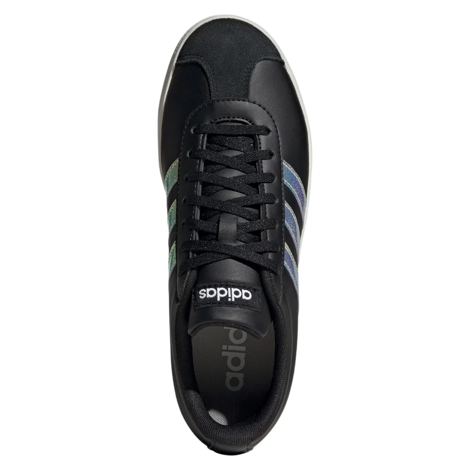 adidas Womens VL Court Base Shoes - Core Black / Core White - Image 7