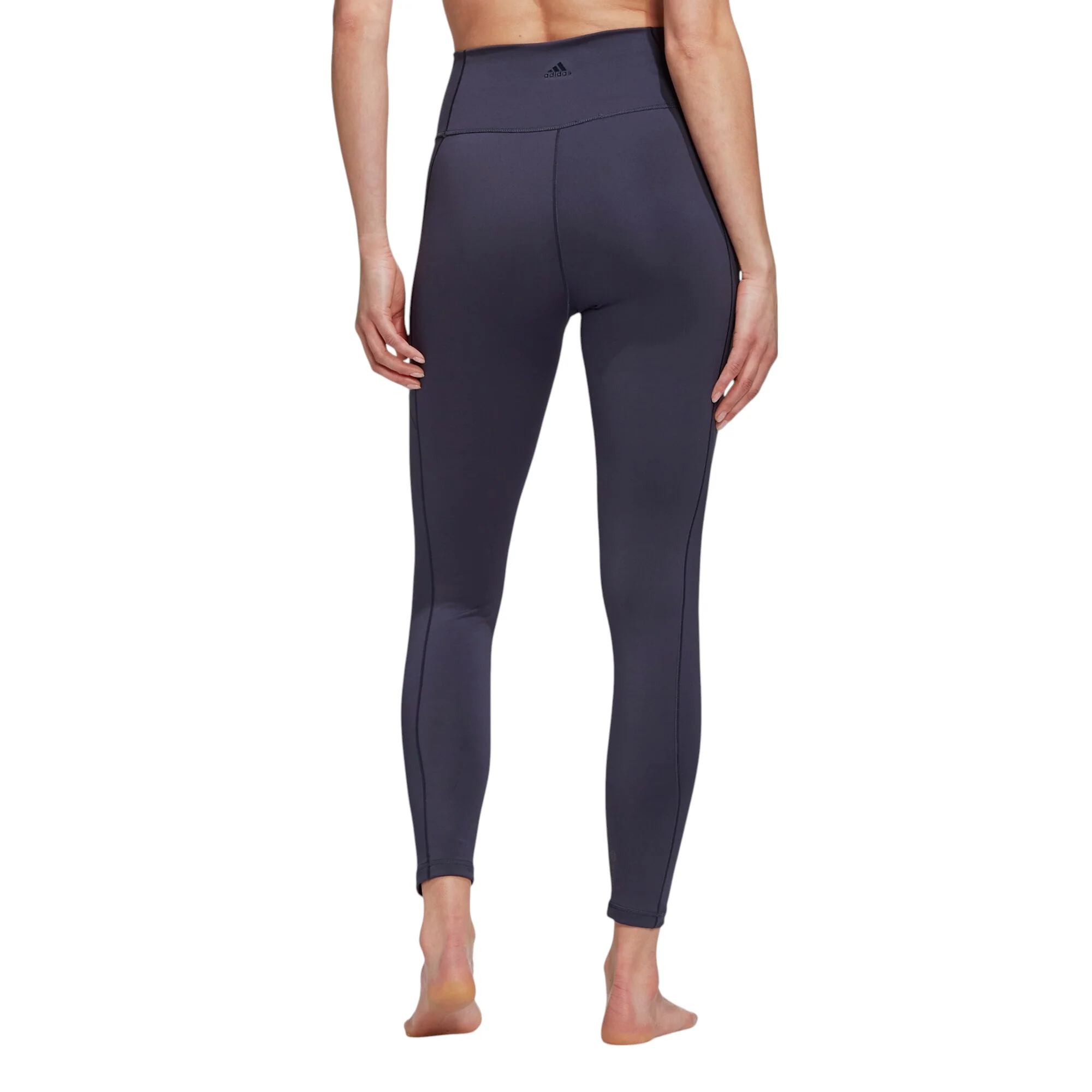 adidas Womens Yoga Studio 7/8 Leggings - Blue - Image 2