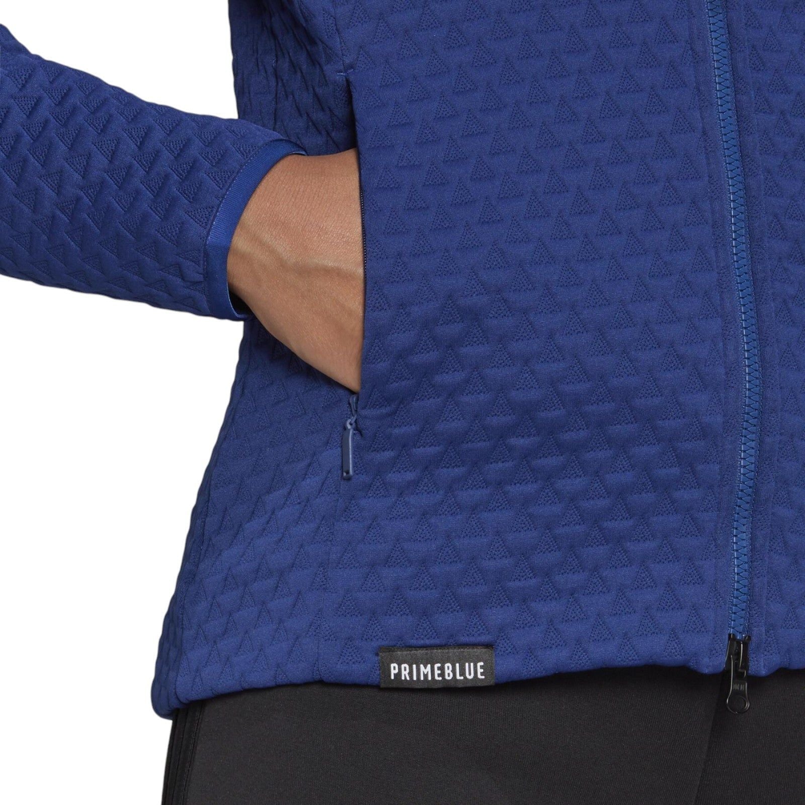 adidas Womens Z.N.E. Full Zip Hoodie - Victory Blue - Image 5