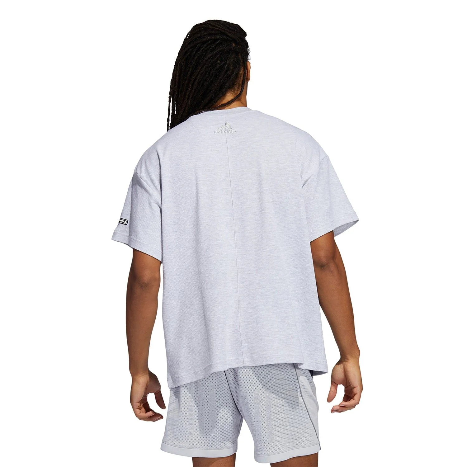 adidas x Daniel Patrick Hoops Thermal Tee - Grey - Image 2