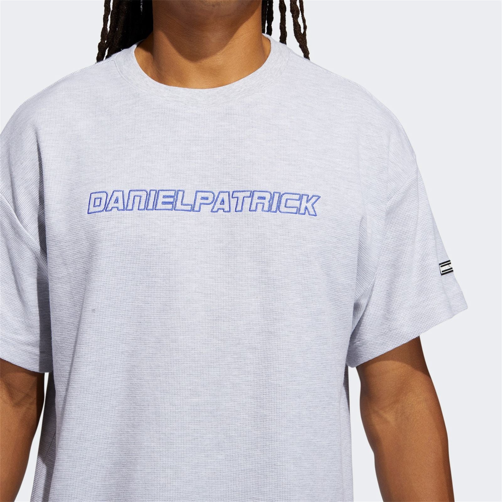 adidas x Daniel Patrick Hoops Thermal Tee - Grey - Image 4