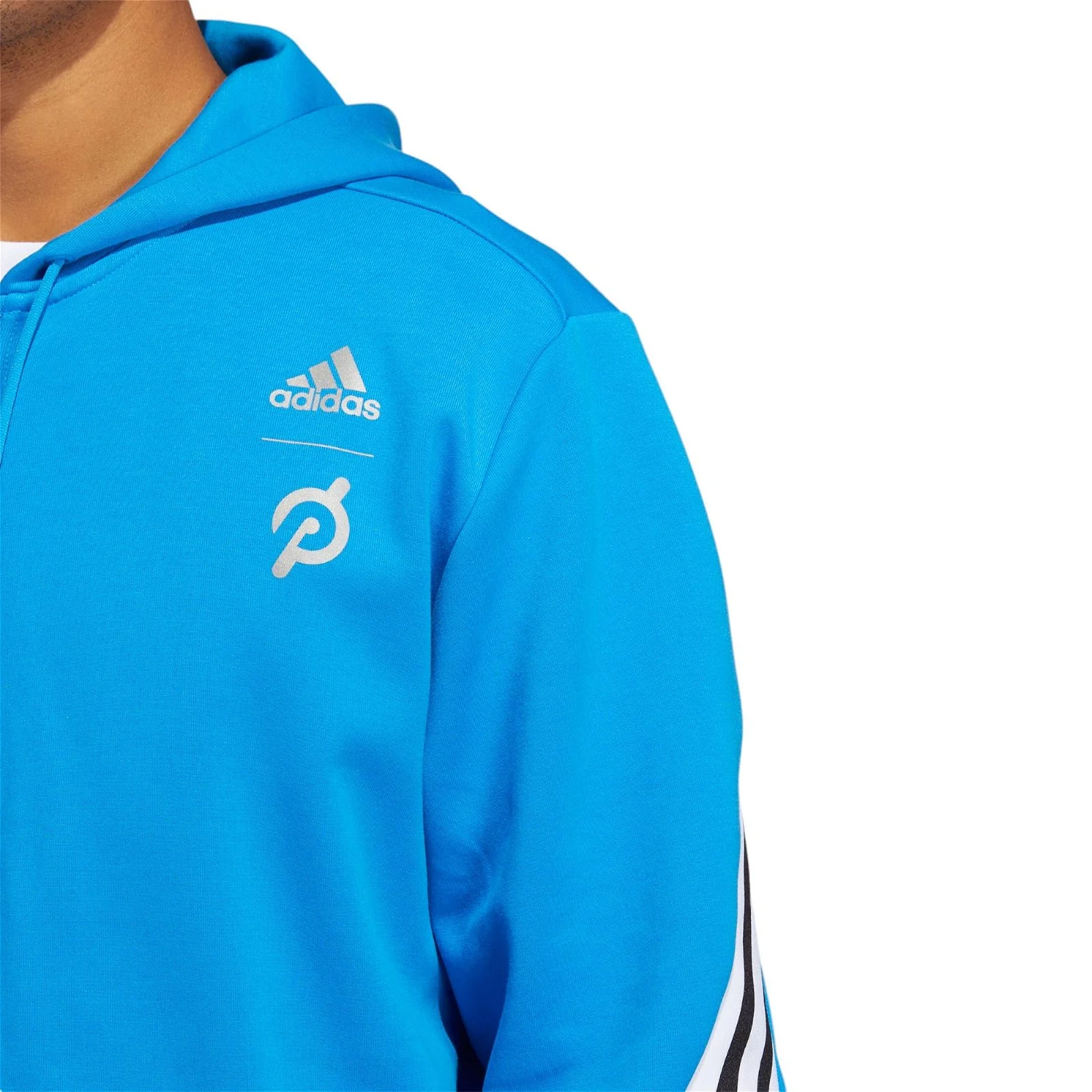 adidas x Peloton Full Zip Hoodie Jacket - Blue - Image 5