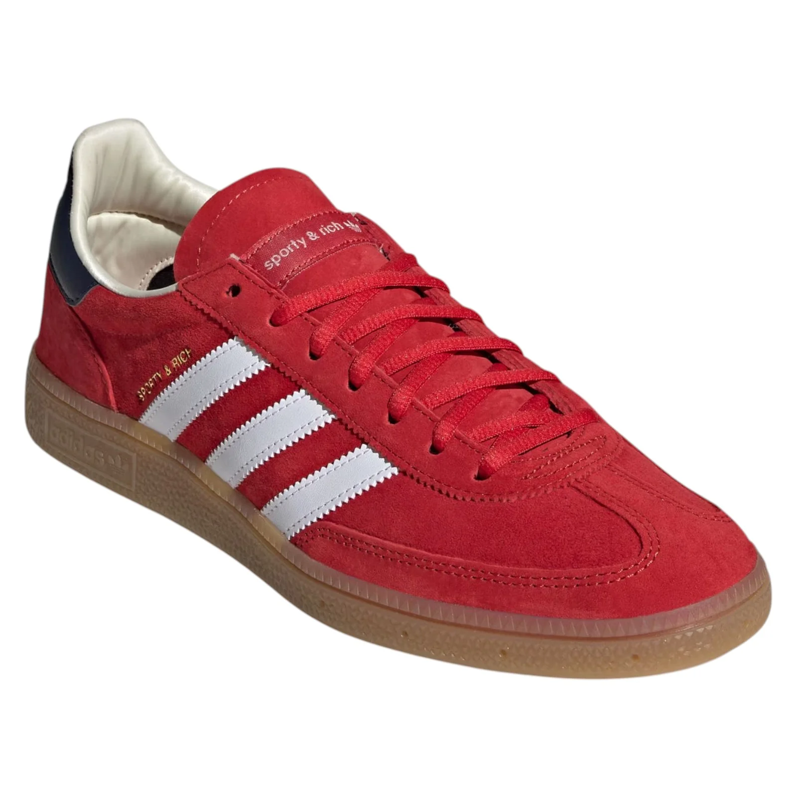 adidas x Sporty & Rich USA Handball Spezial Shoes - Collegiate Red / Night Indigo - IH8337 - Image 2