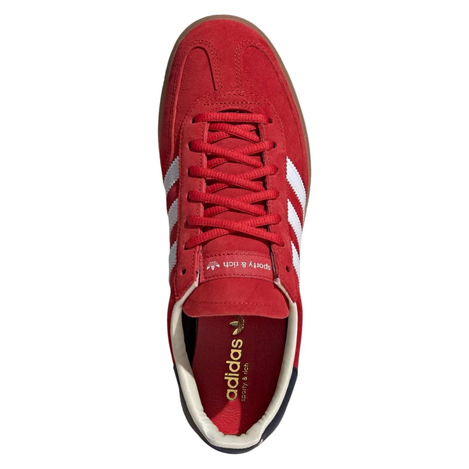 adidas x Sporty & Rich USA Handball Spezial Shoes - Collegiate Red / Night Indigo - IH8337 - Image 7