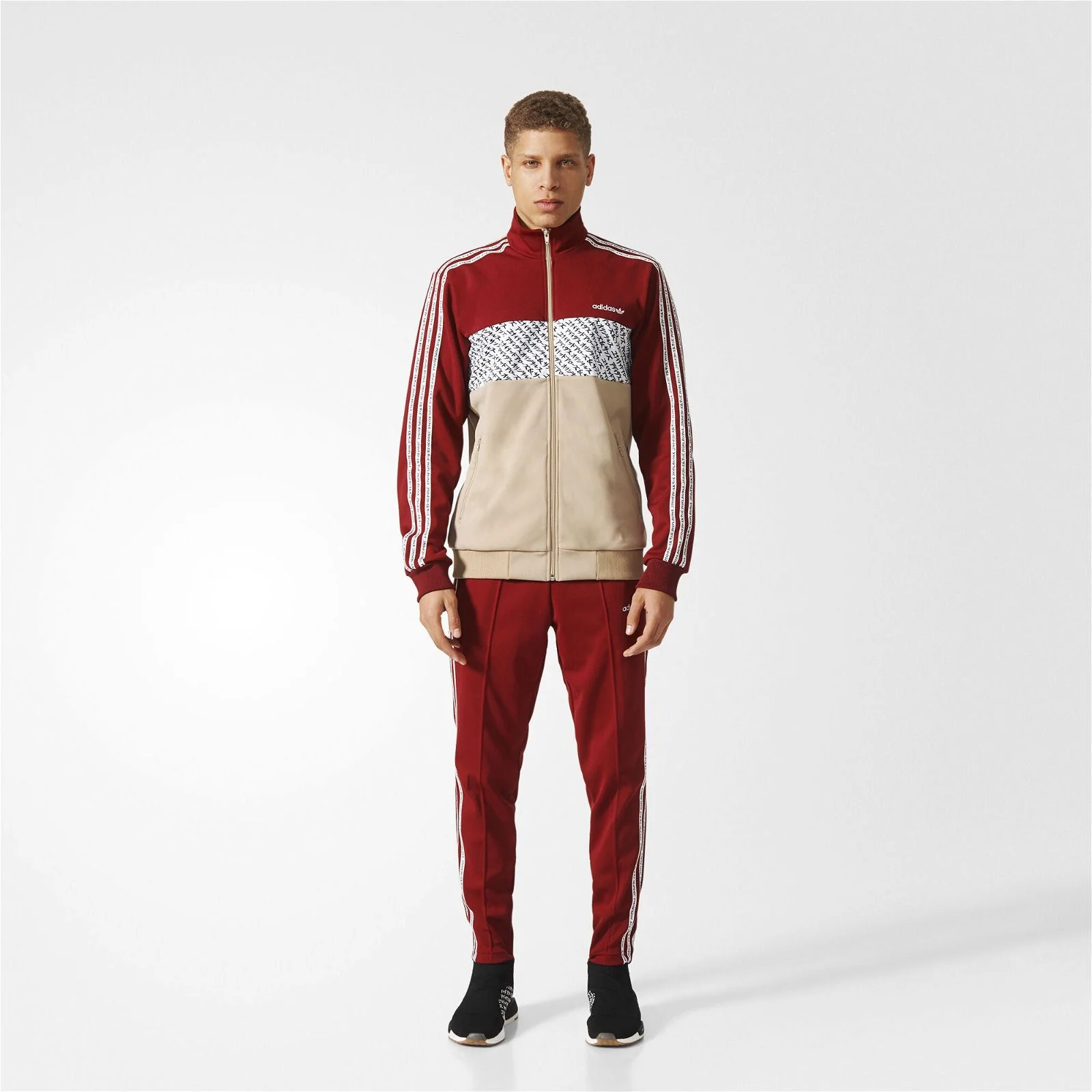adidas x United Arrows & Sons Tracksuit - Burgundy - Image 2