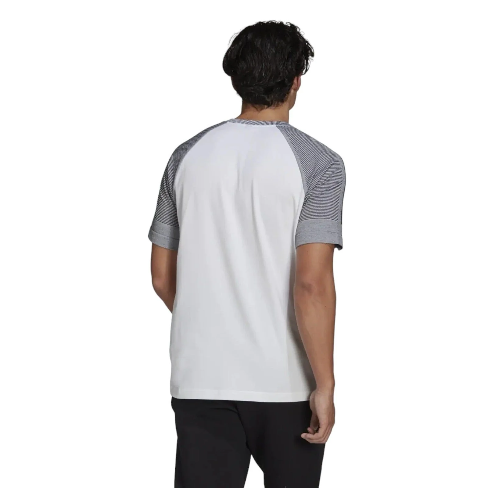 adidas Z.N.E. Sportswear Aeroknit T-Shirt - White/Grey - Image 3