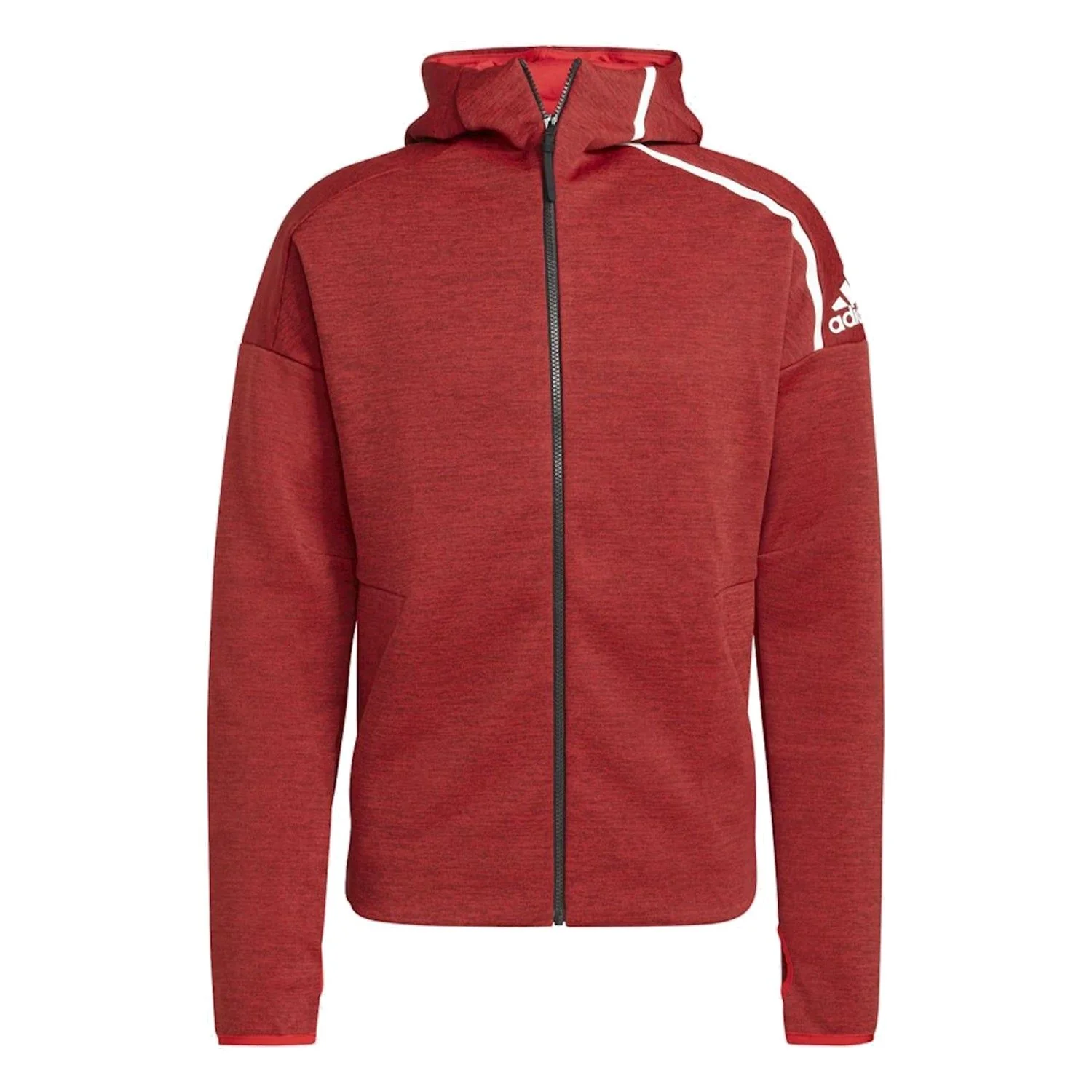 adidas ZNE Fast Release Full Zip Hoodie - Red
