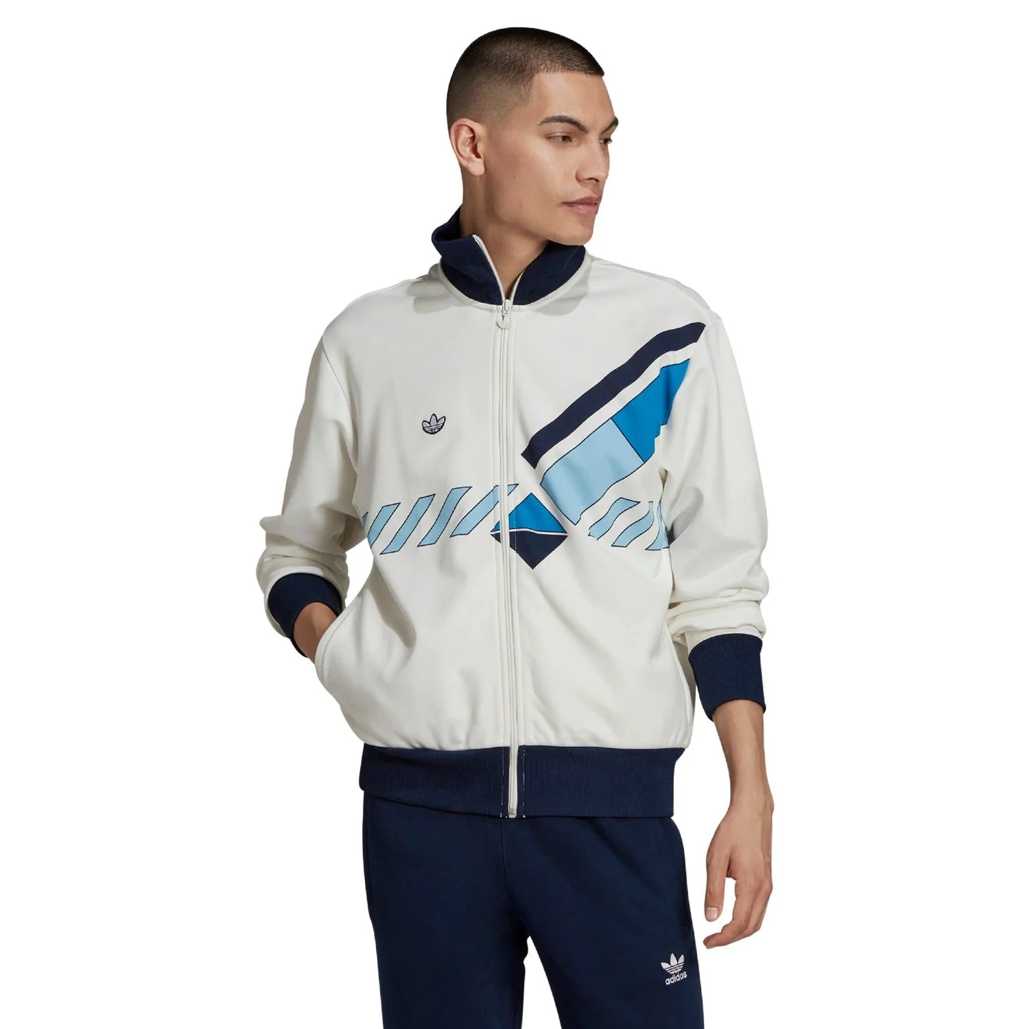 adidias Originals Archive Ivan Lendl Tennis Track Top - White - Image 3