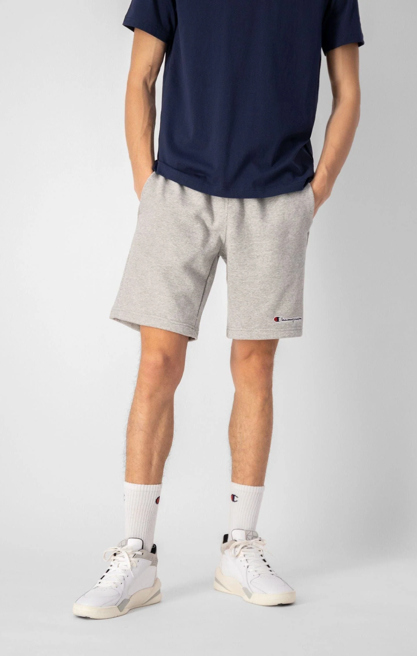 Champion Bermuda Cotton Sweat Shorts - Grey - Image 3