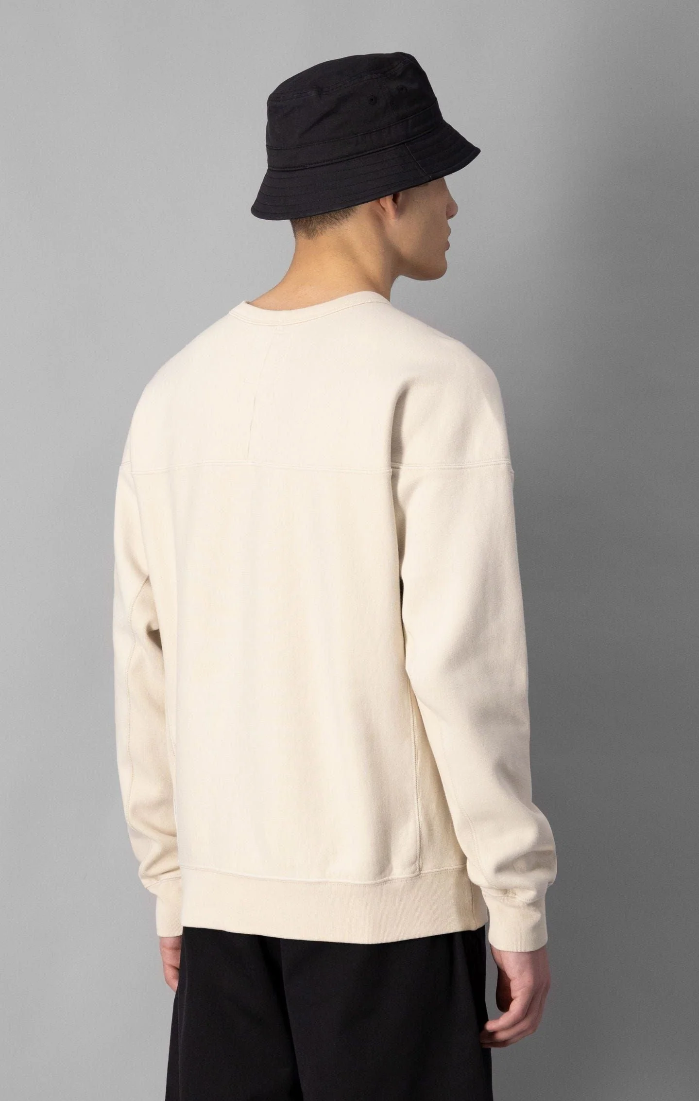 Champion Contemporary Garment Dyed Crew Sweat - Cream - Image 3