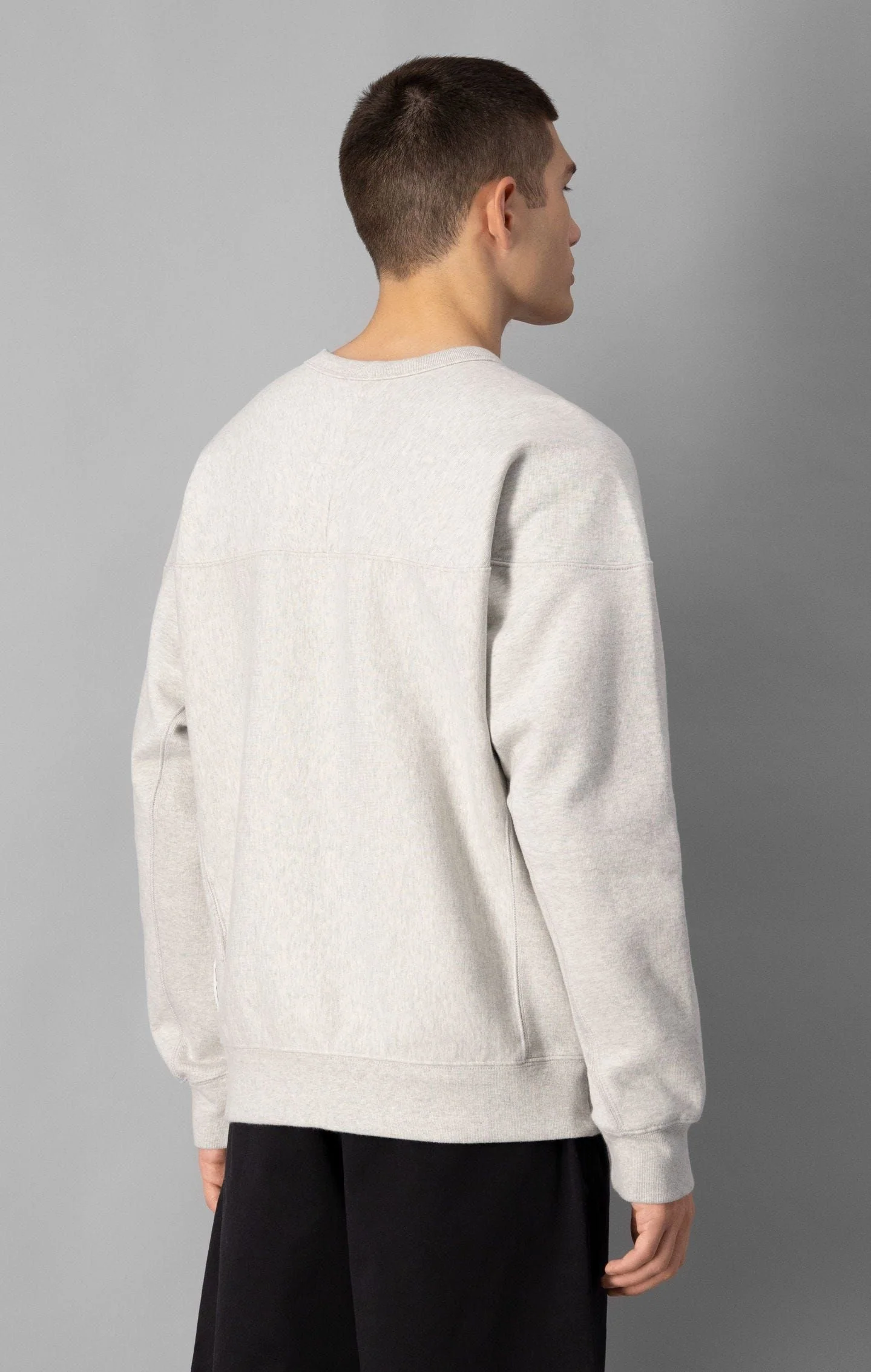 Champion Contemporary Garment Dyed Crew Sweat - Grey - Image 3