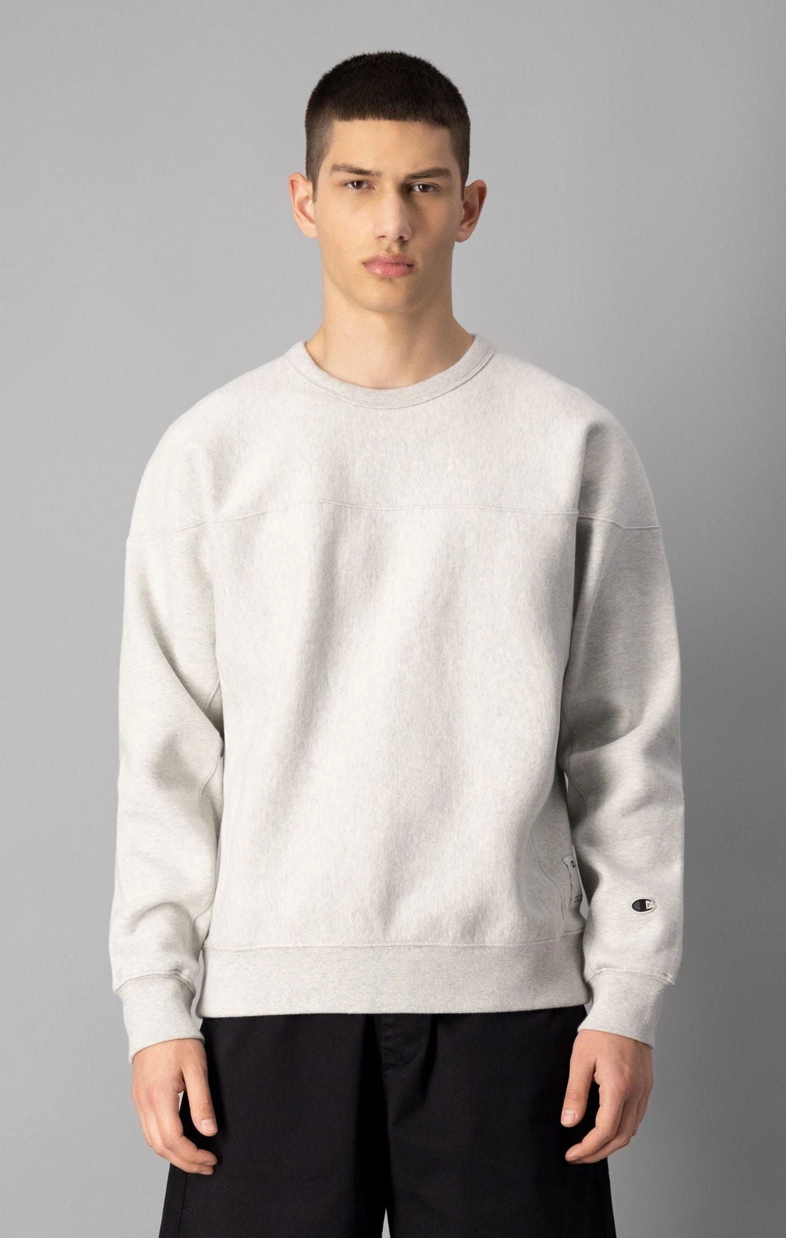 Champion Contemporary Garment Dyed Crew Sweat - Grey - Image 4
