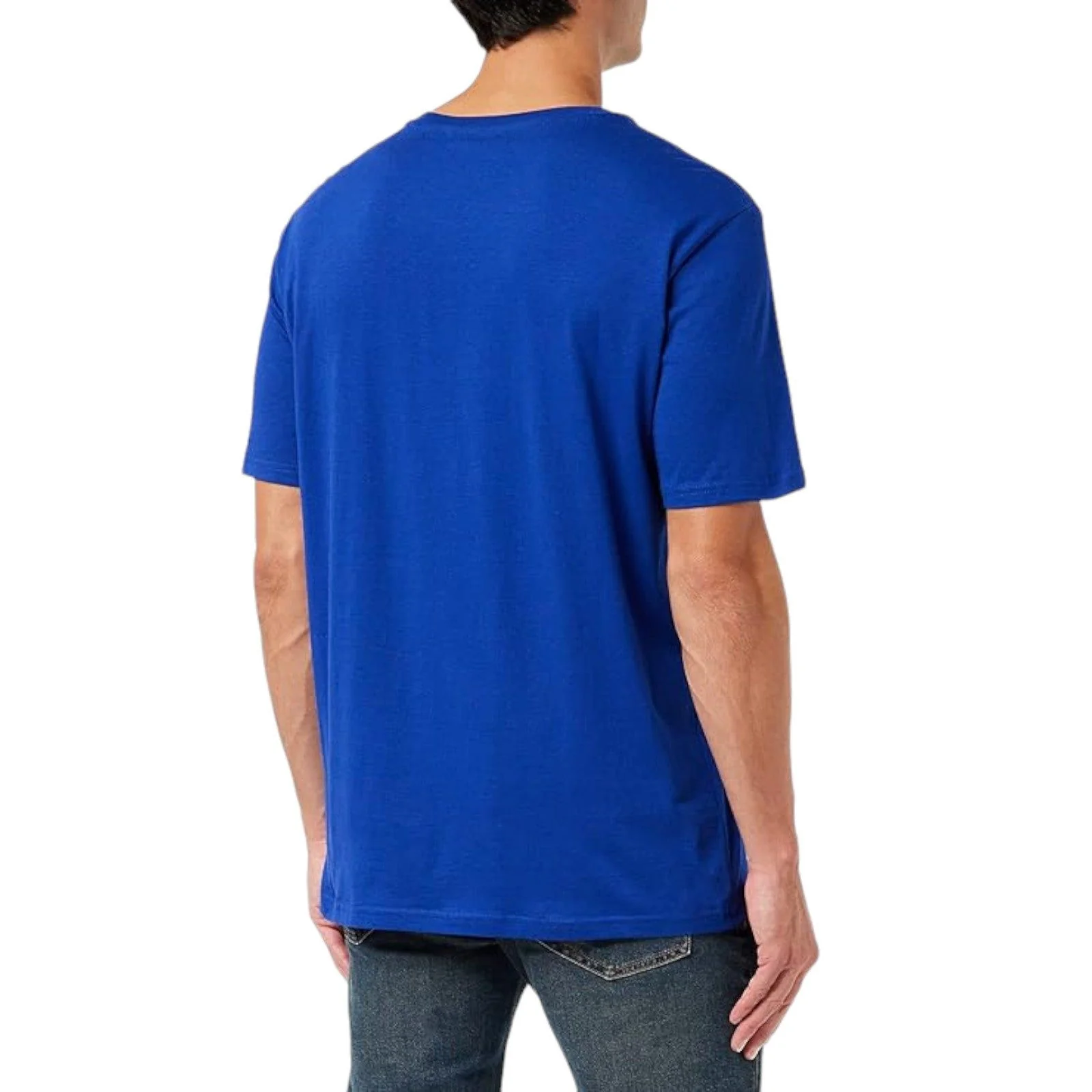 Champion Crew Neck Spellout Graphic T-Shirt - Blue - Image 4