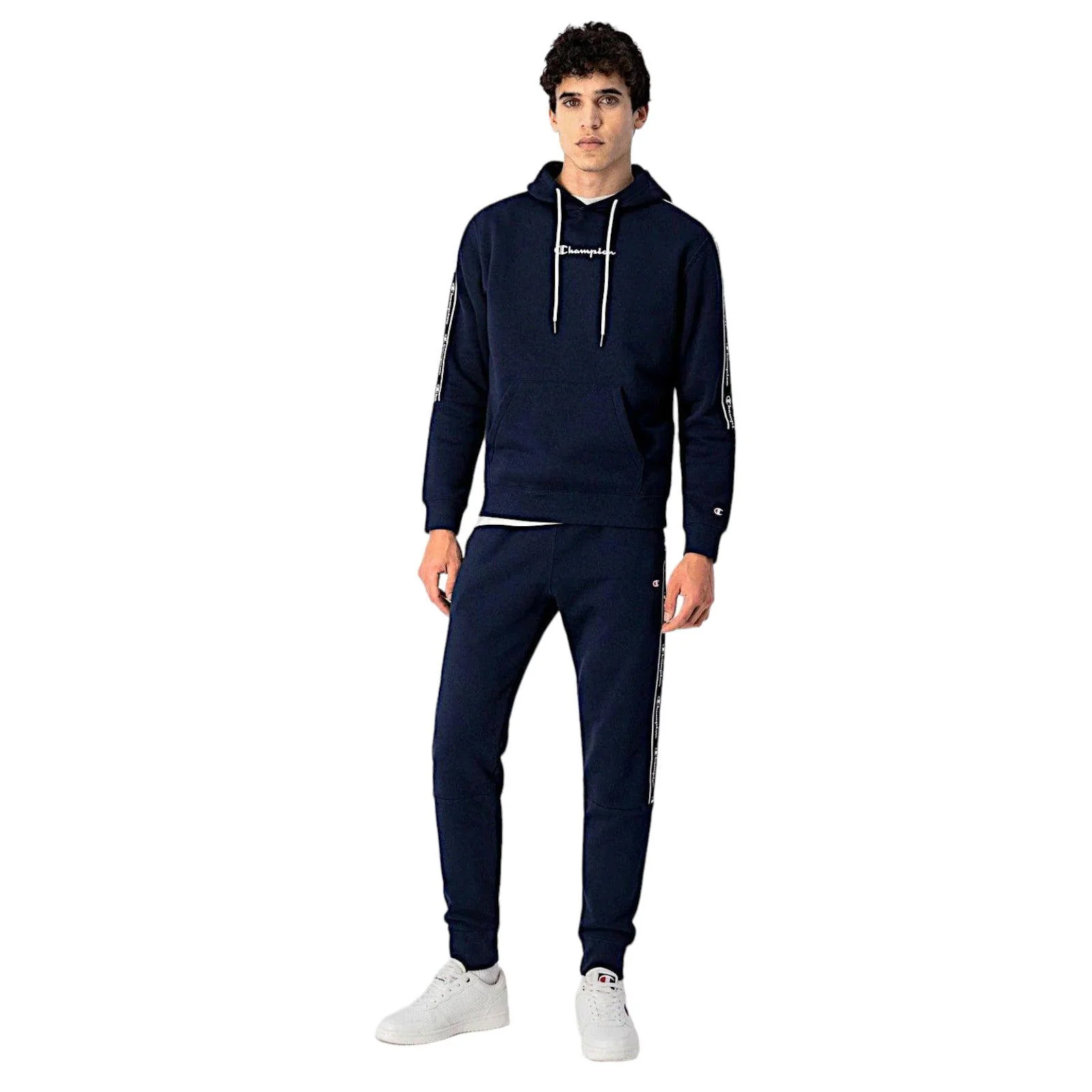 Champion Legacy American Jogger Sweatpants Trousers - Navy - Image 3