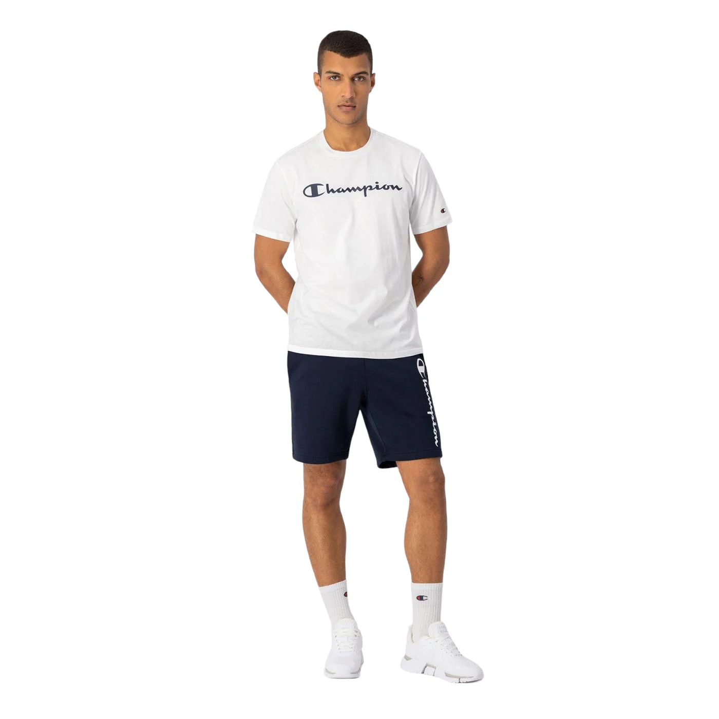 Champion Legacy Big Logo T Shirt - White - Image 2