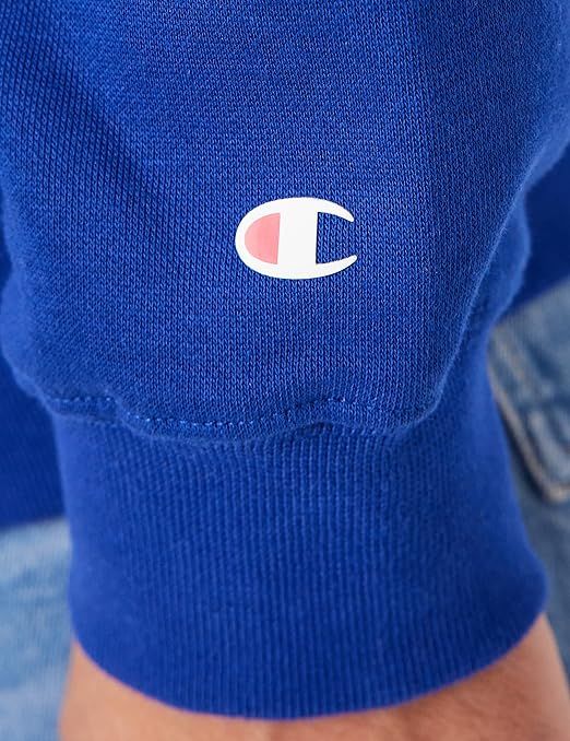 Champion Legacy Script Logo Fleece Hoodie - Blue - Image 6