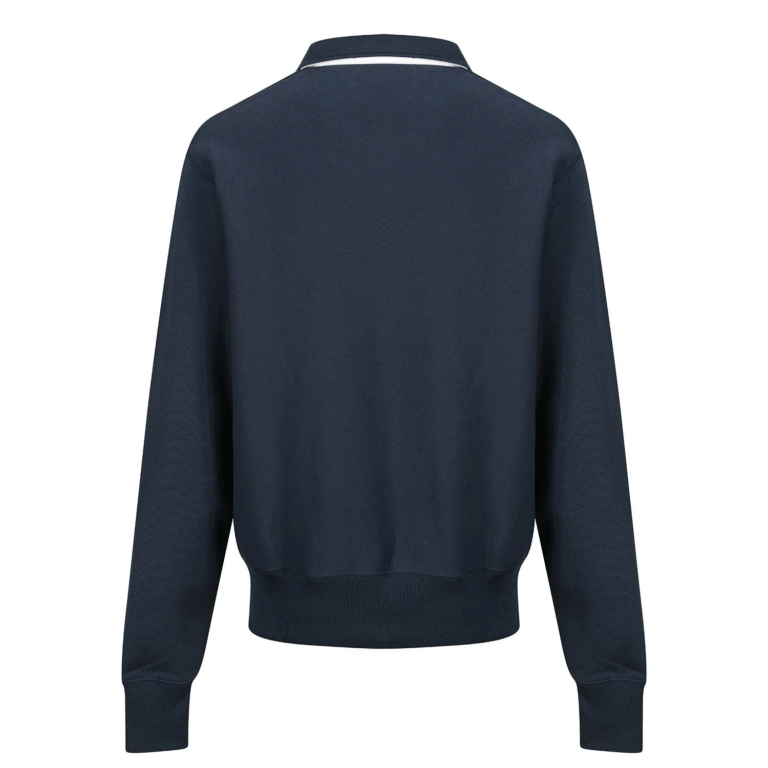 Champion Polo Neck Bookstore Spellout Logo Sweatshirt - Navy - Image 2