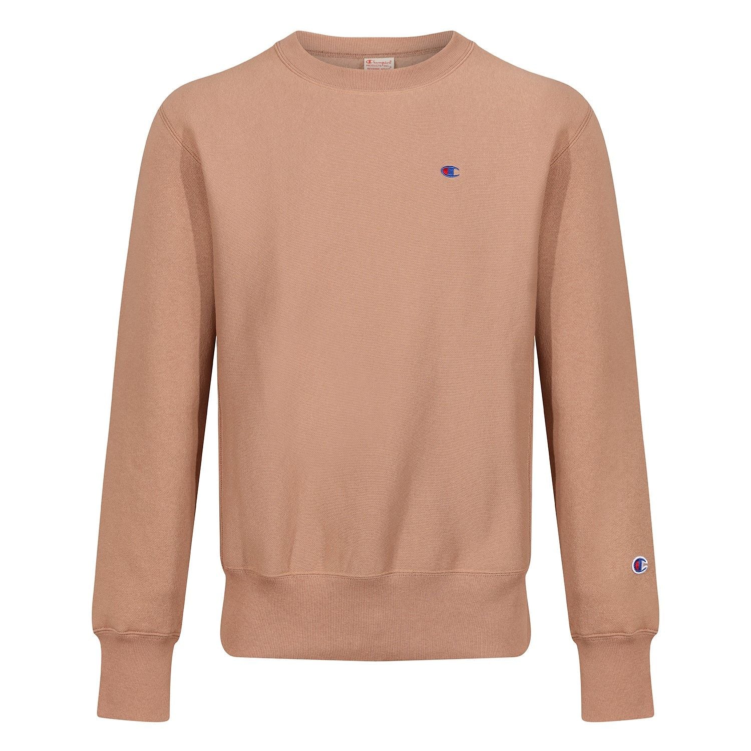 Champion Reverse Weave Classic Crew Sweatshirt - Brown