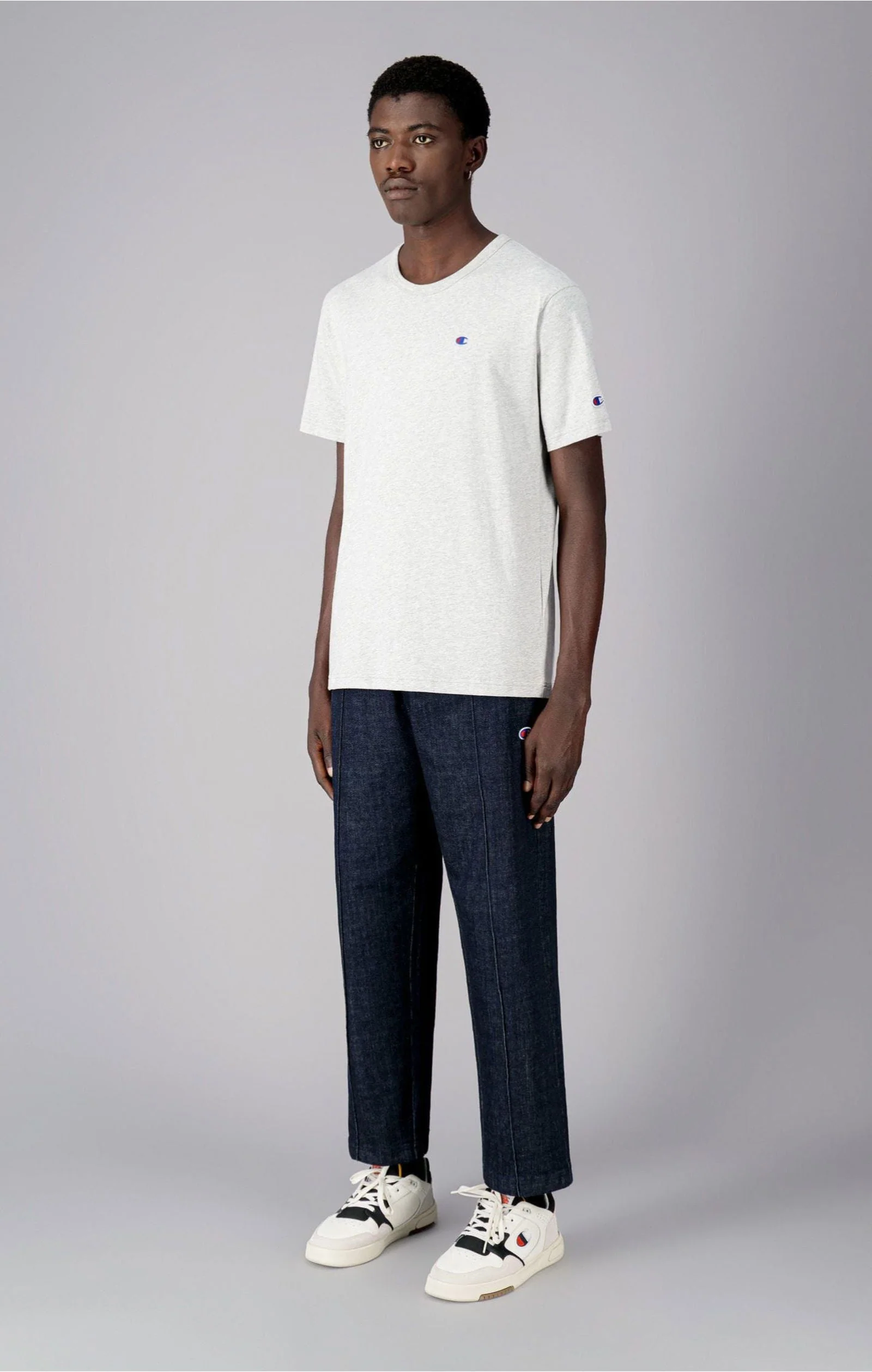 Champion Reverse Weave Classic Tee - Grey - Image 5