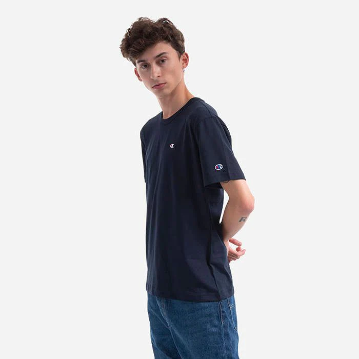 Champion Reverse Weave Crewneck Tee - Navy - Image 3