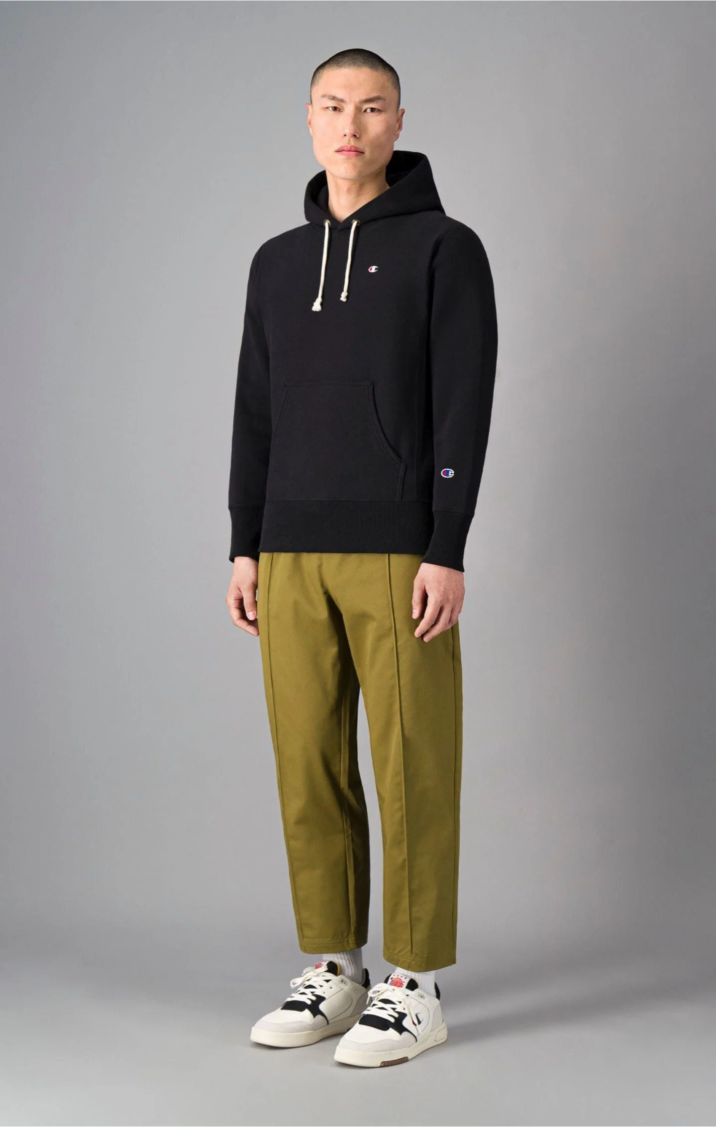 Champion Reverse Weave Hooded Sweatshirt - Black - Image 4