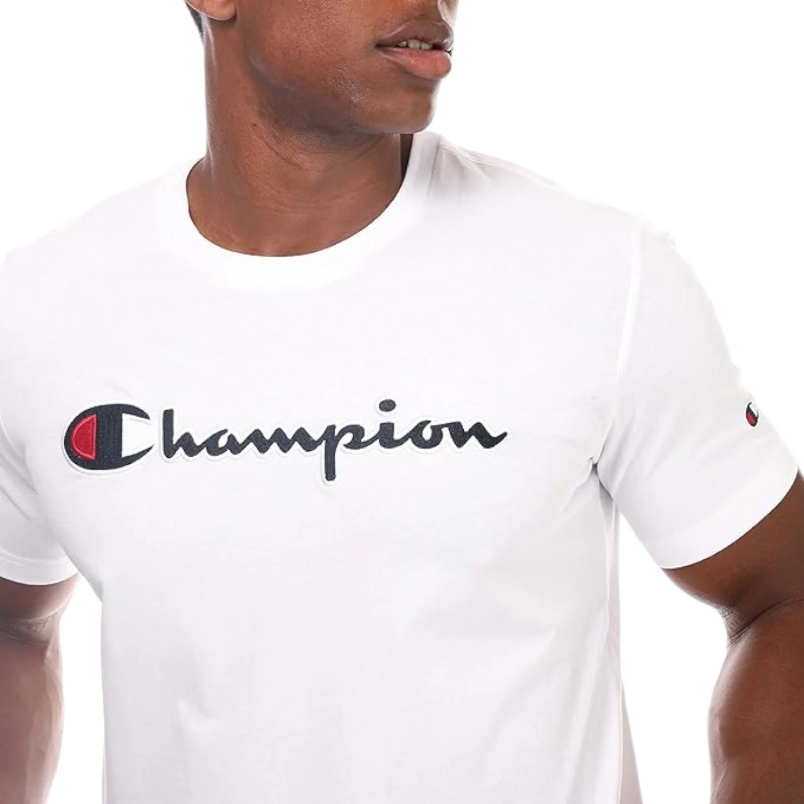 Champion Script Logo Embroidery T-shirt - White - Image 2