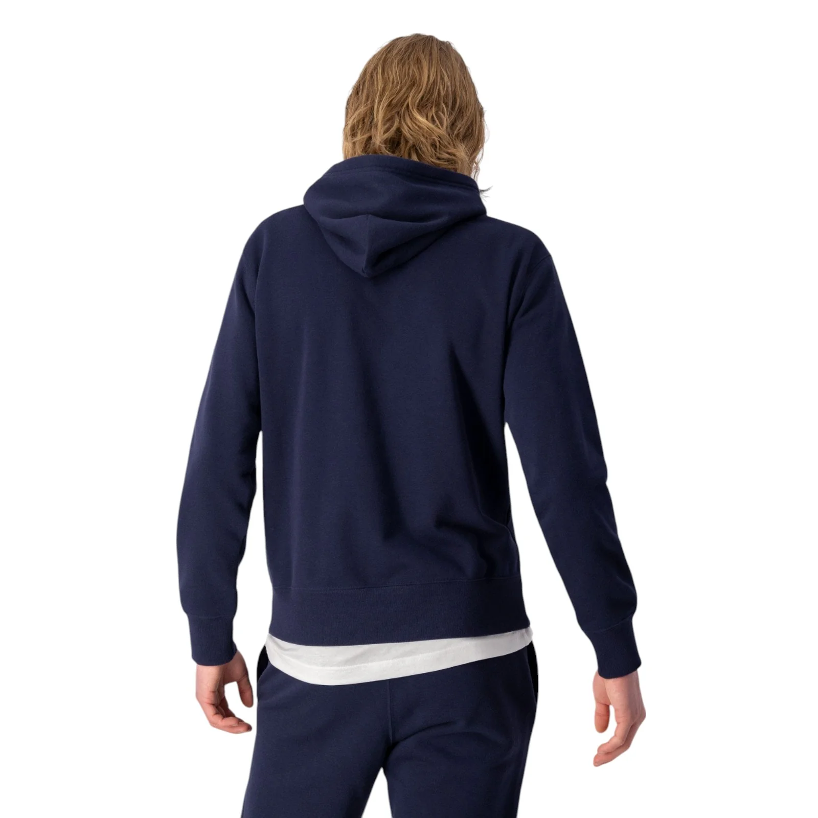 Champion Script Logo Fleece Hoodie - Navy - Image 2
