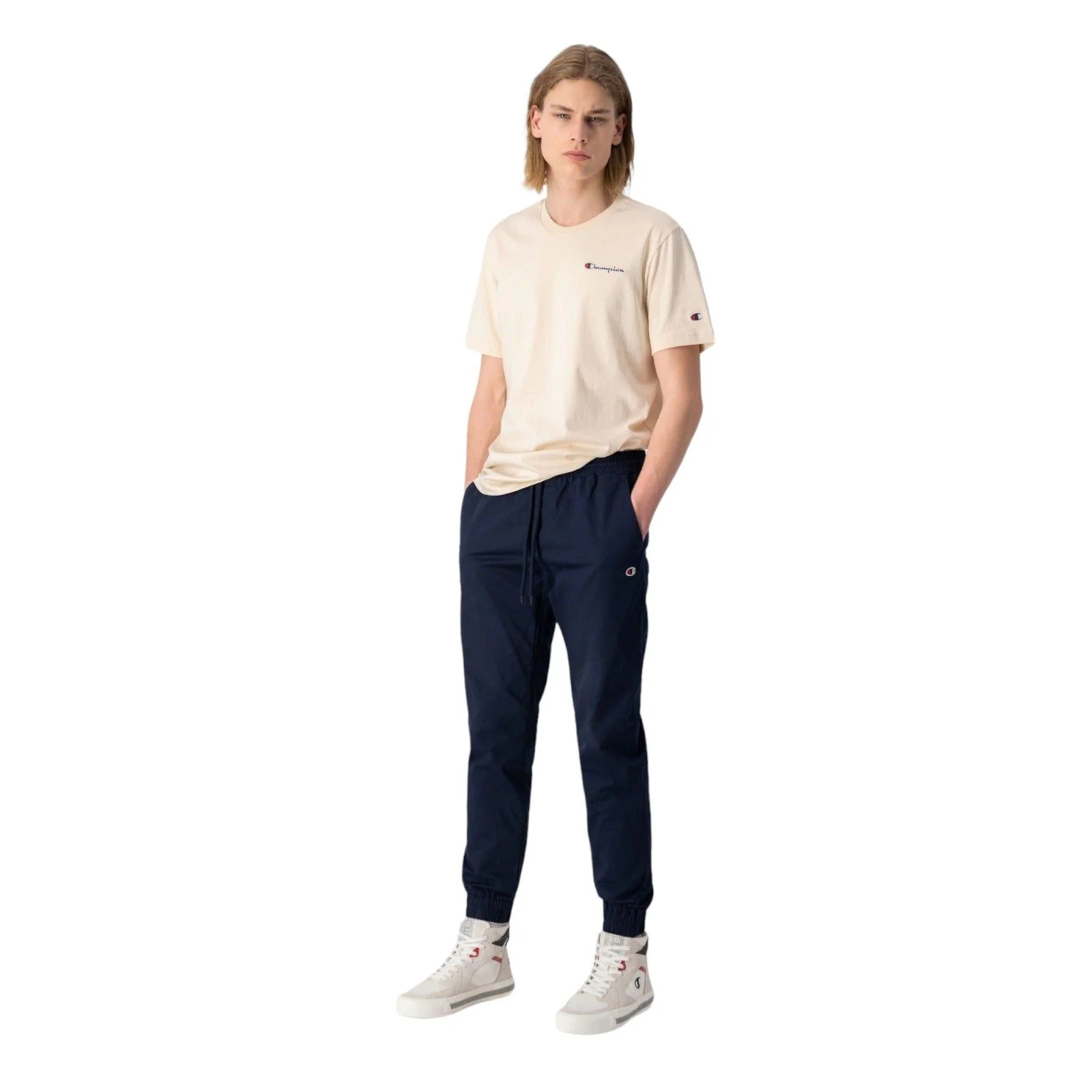 Champion Stretch Cotton Twill Cuffed Trousers - Navy - Image 3