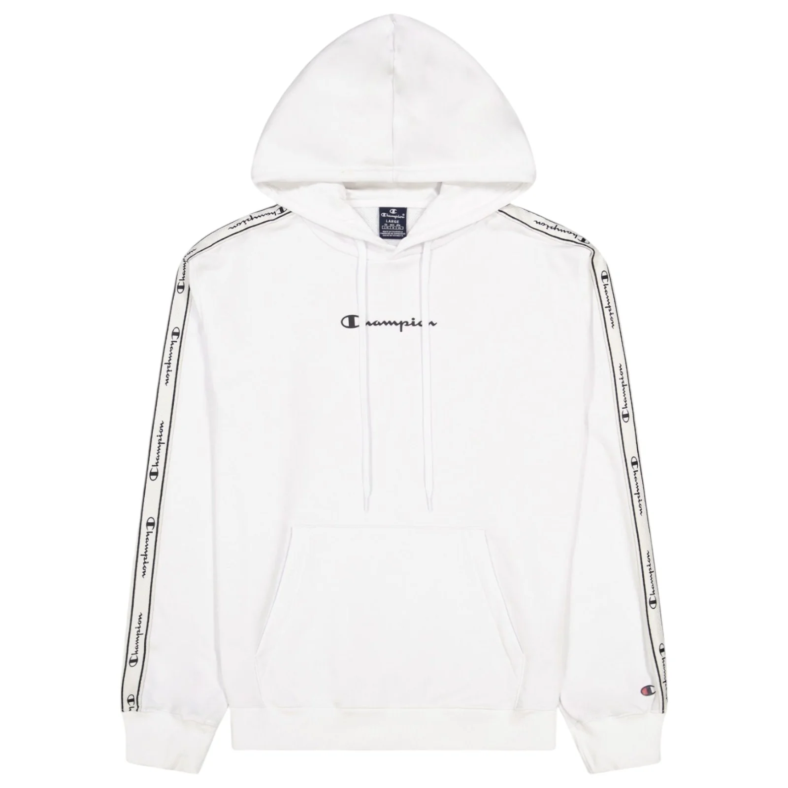 Champion Tapered Logo Hoodie - White - Image 4