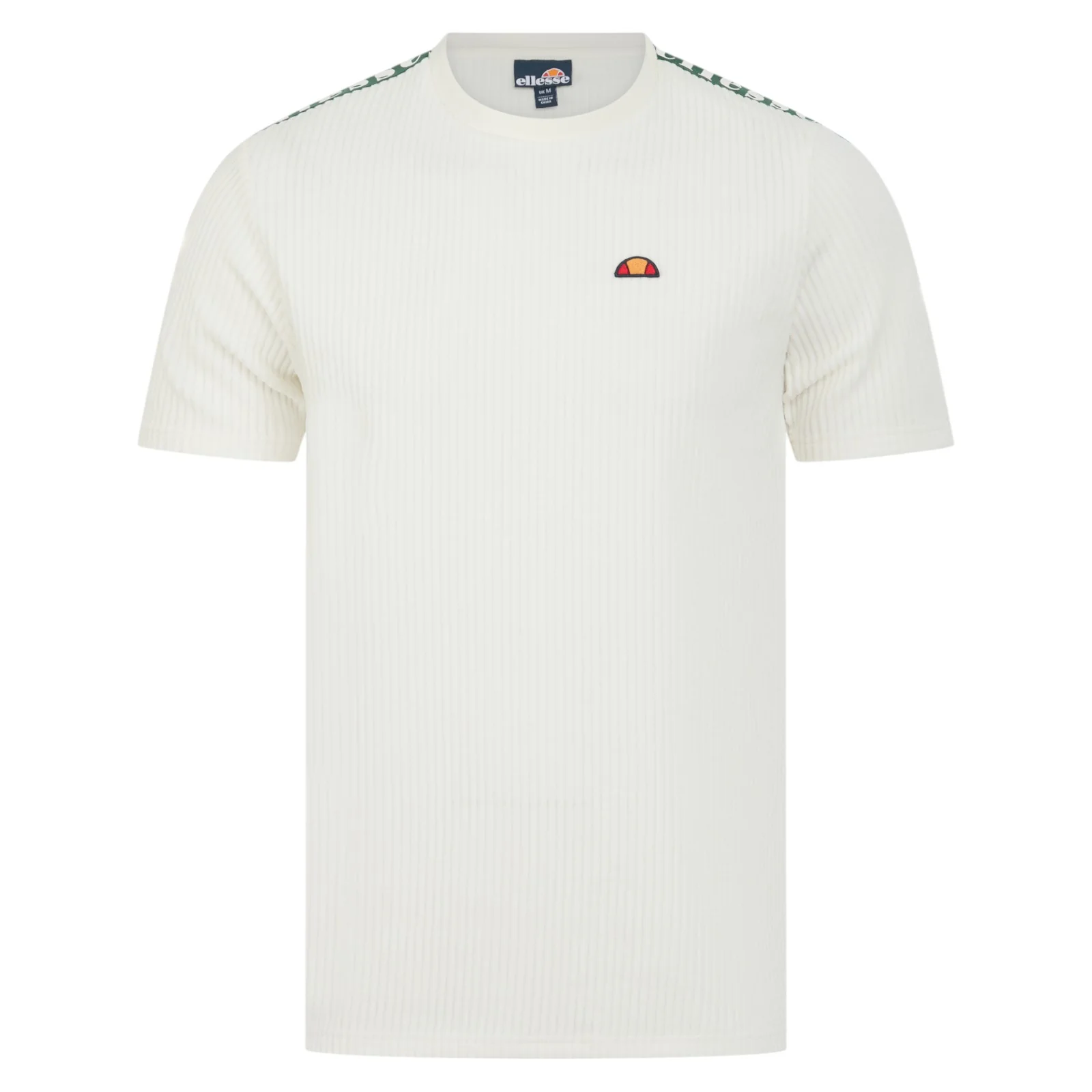 Ellesse Astra Retro Ribbed T Shirt - Off White