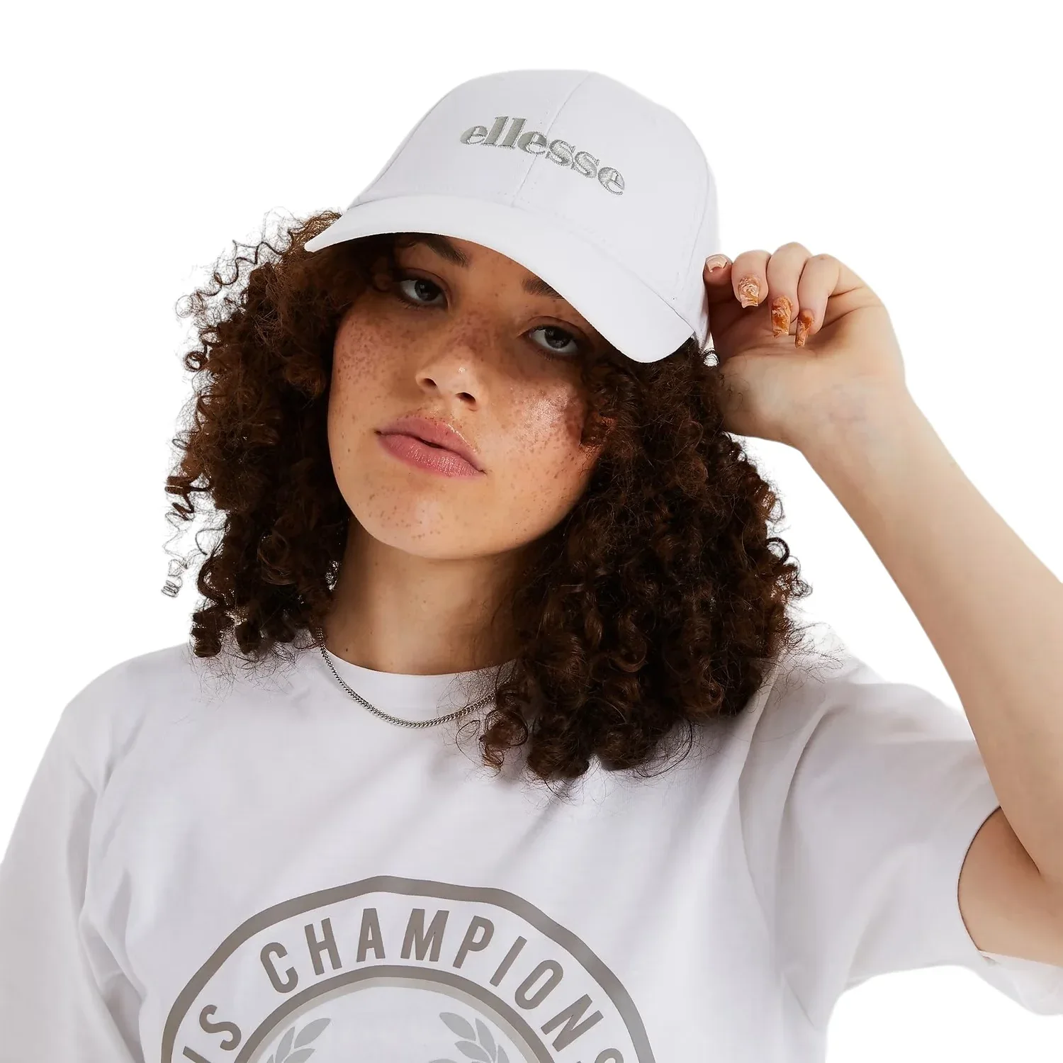 Ellesse Unisex Alba Cap - White - One Size - Image 3