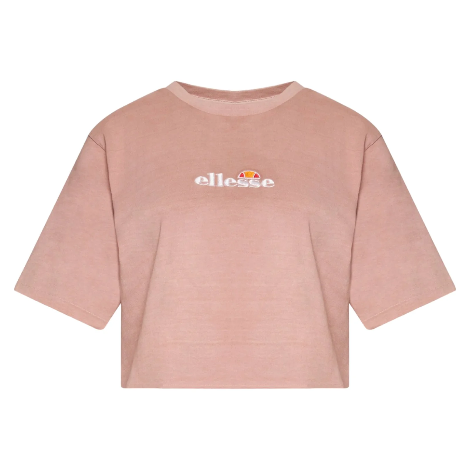 Ellesse Womens Celesi Cropped Top T Shirt - Pink - Image 5