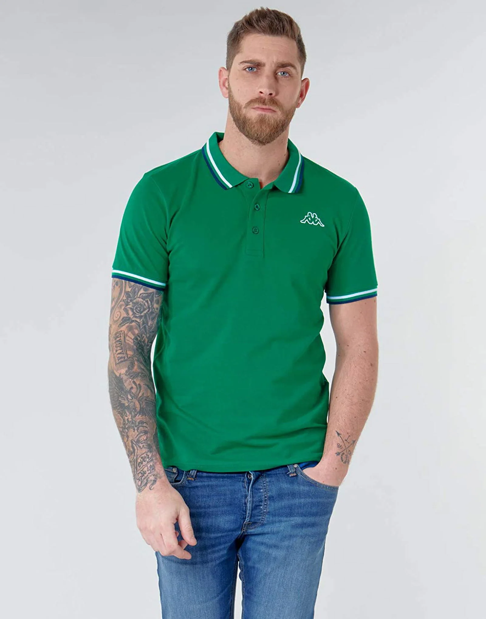Kappa Esmo Polo Shirt - Green - Image 5