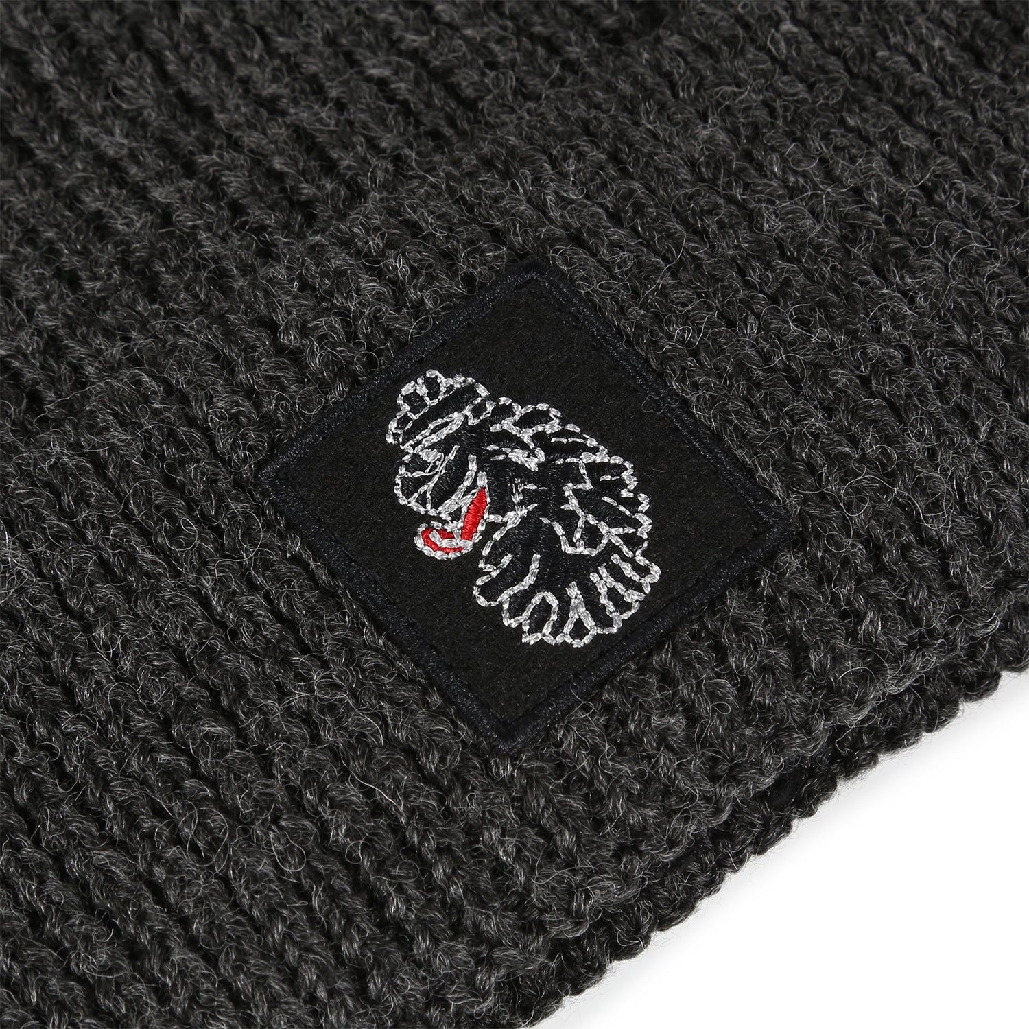 Luke 1977 Nash Rib Beanie - Marl Charcoal - Image 2