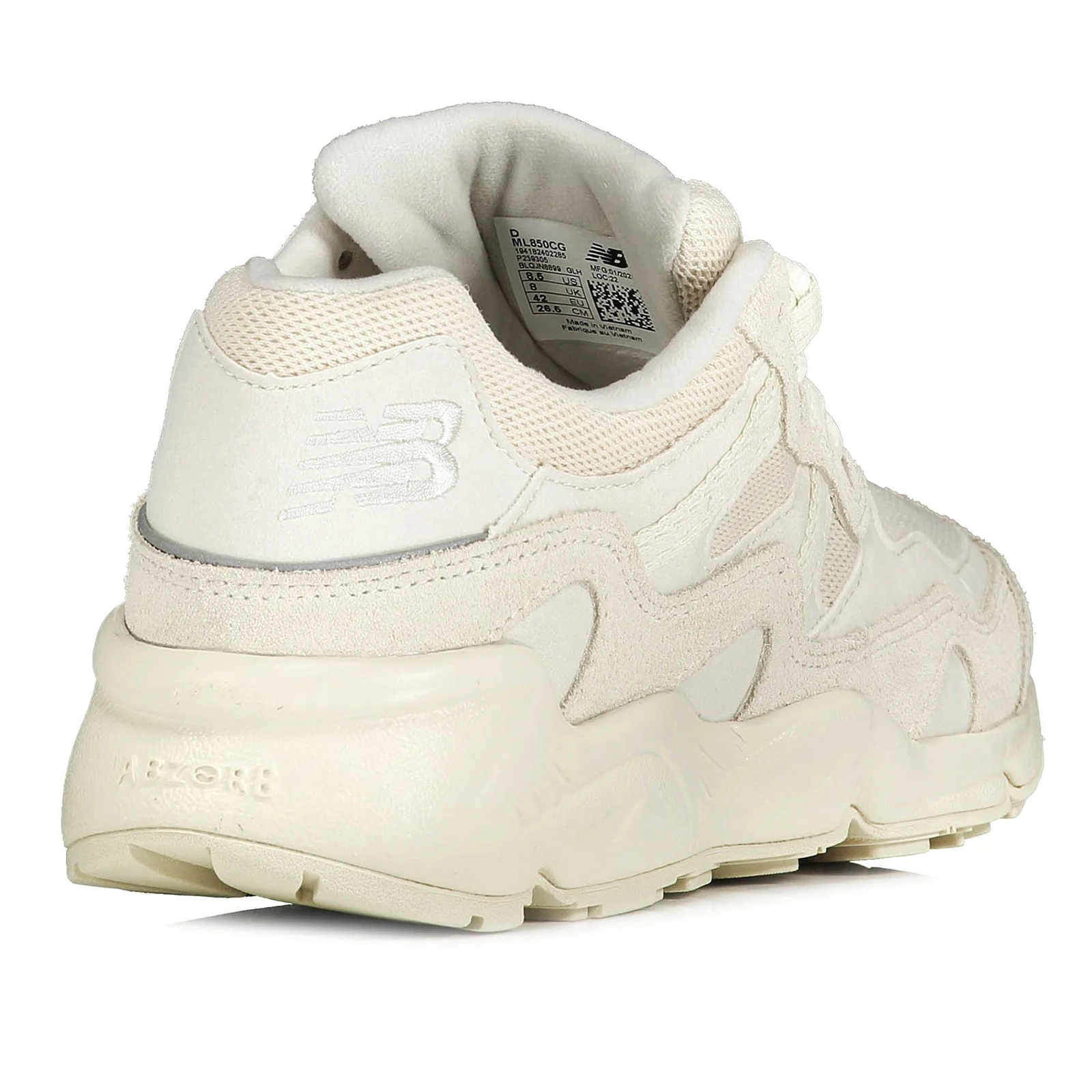 New Balance 850 Mono Pack Trainers - Off White - Image 3