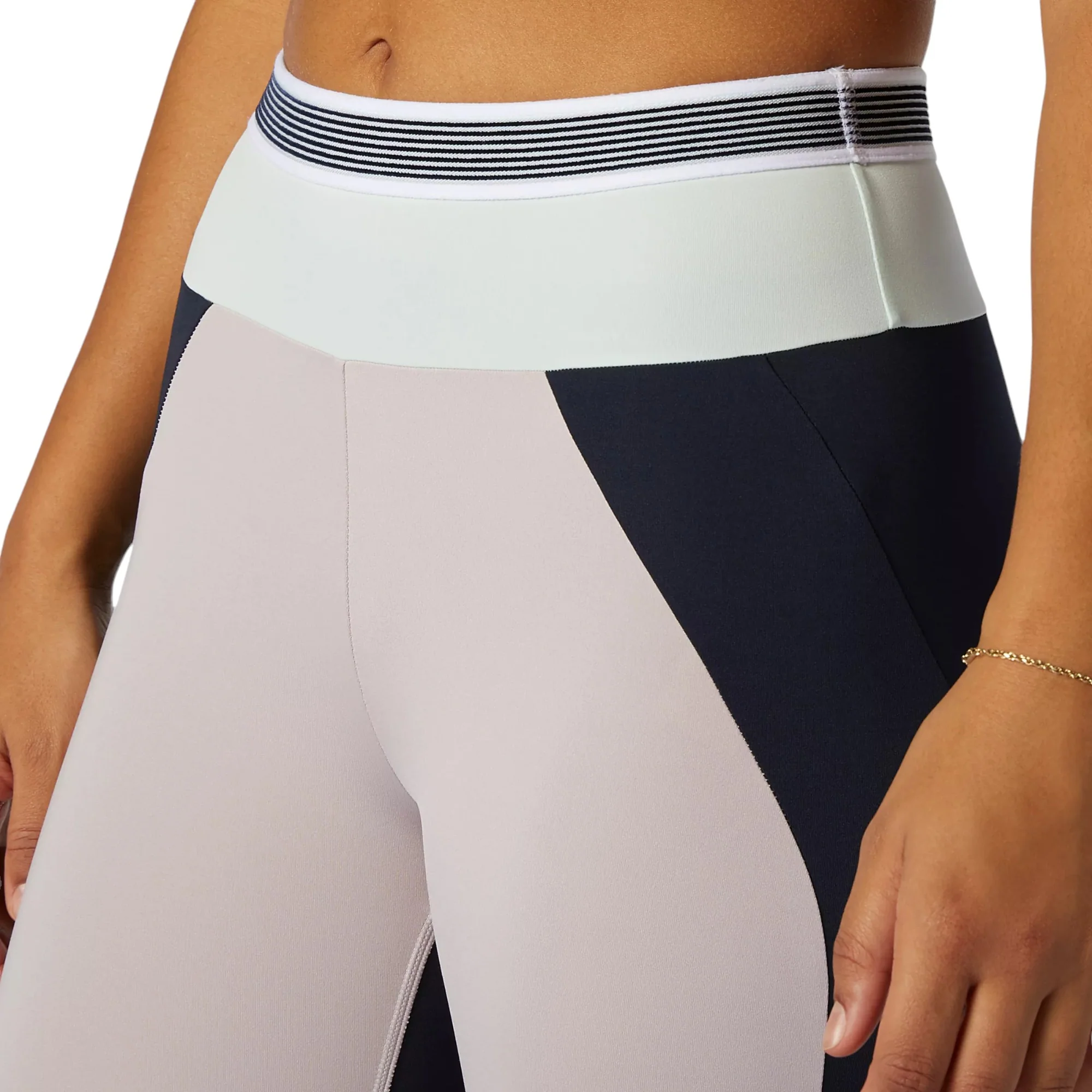 New Balance Achiever Remix High Rise 7/8 Tights - Violet / Navy - Image 4