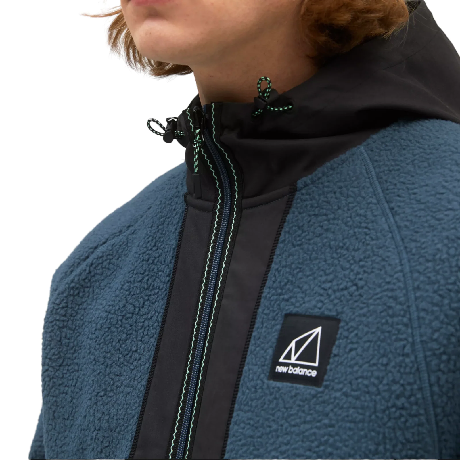 New Balance All Terrain High Pile Hybrid Sherpa Jacket - Blue - Image 4