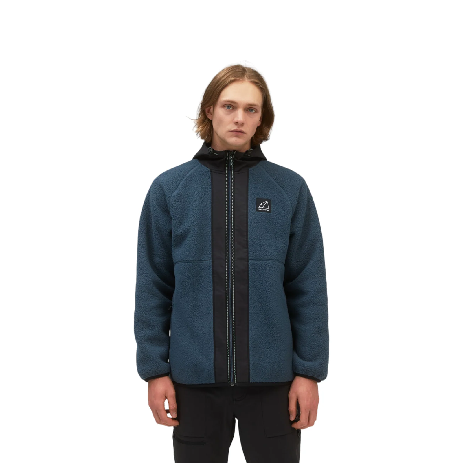 New Balance All Terrain High Pile Hybrid Sherpa Jacket - Blue - Image 8