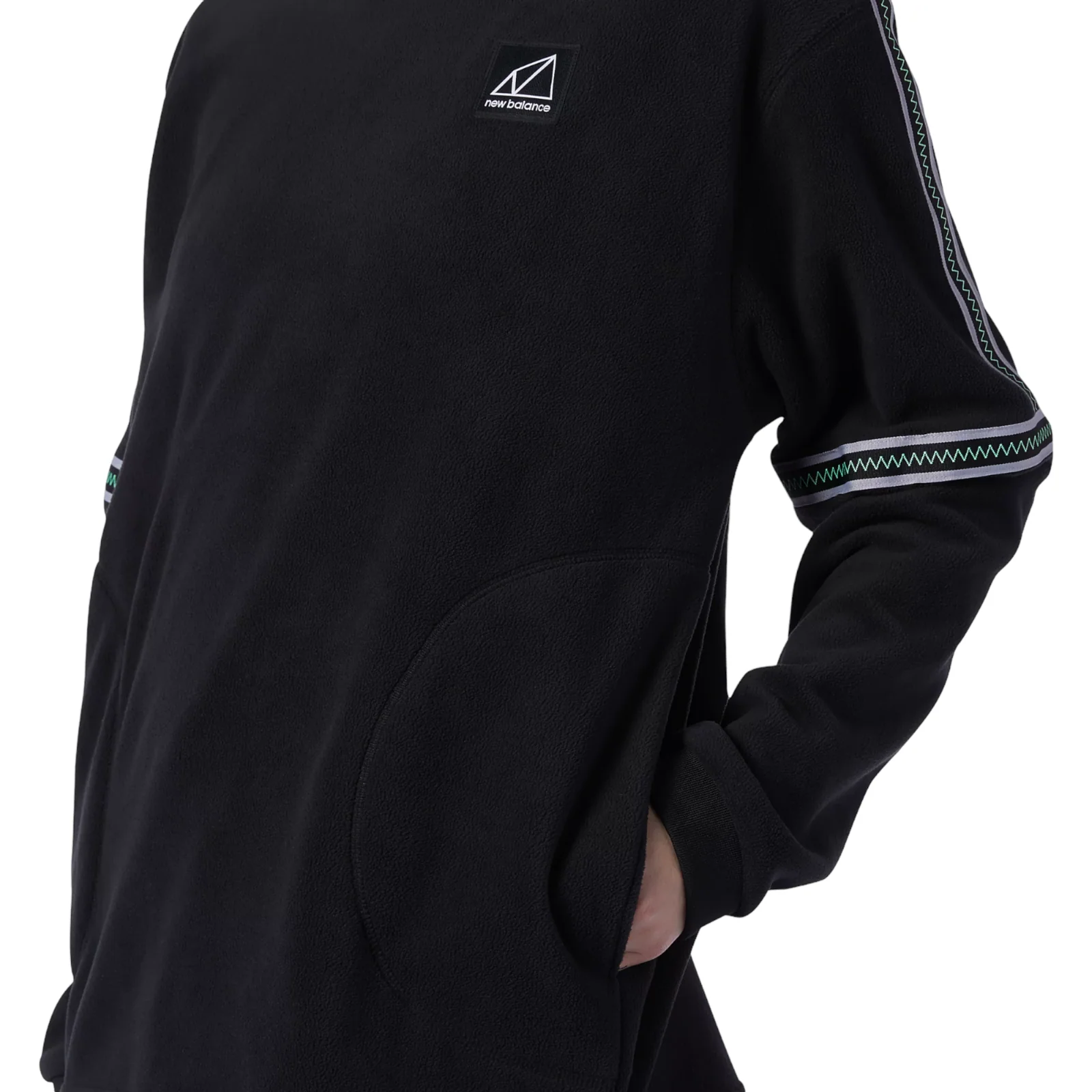 New Balance All Terrain Polar Fleece Crew Sweatshirt - Black - Image 4
