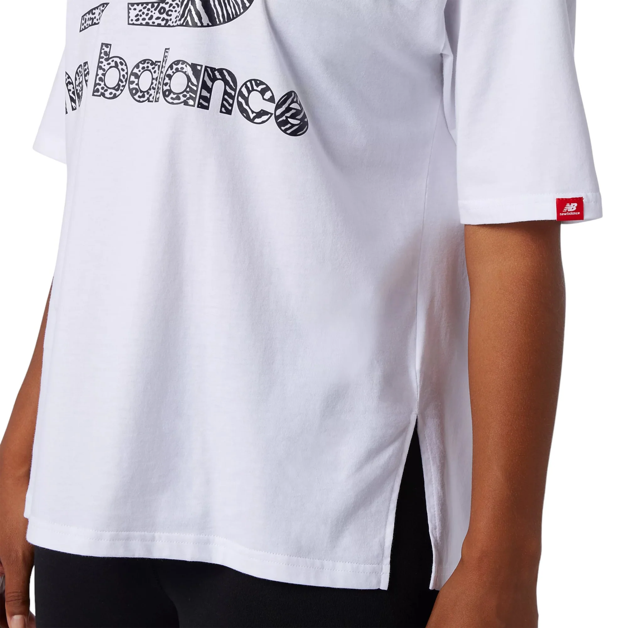 New Balance Athletics Animal Print T-Shirt - White - Image 6