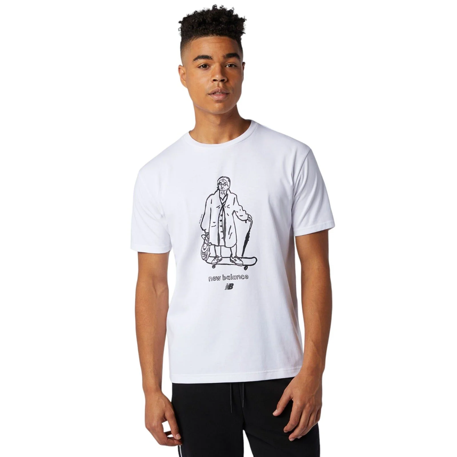 New Balance Athletics Graphic Skate T-Shirt - White - Image 2