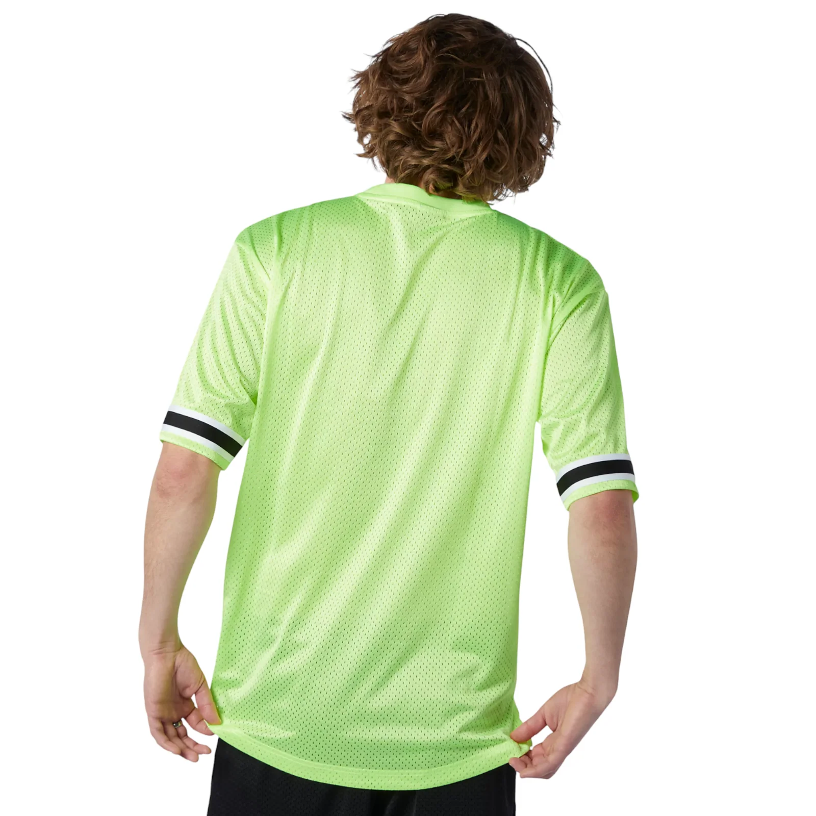 New Balance Athletics Psy Varsity Mesh Tee - Neon Lime - Image 3