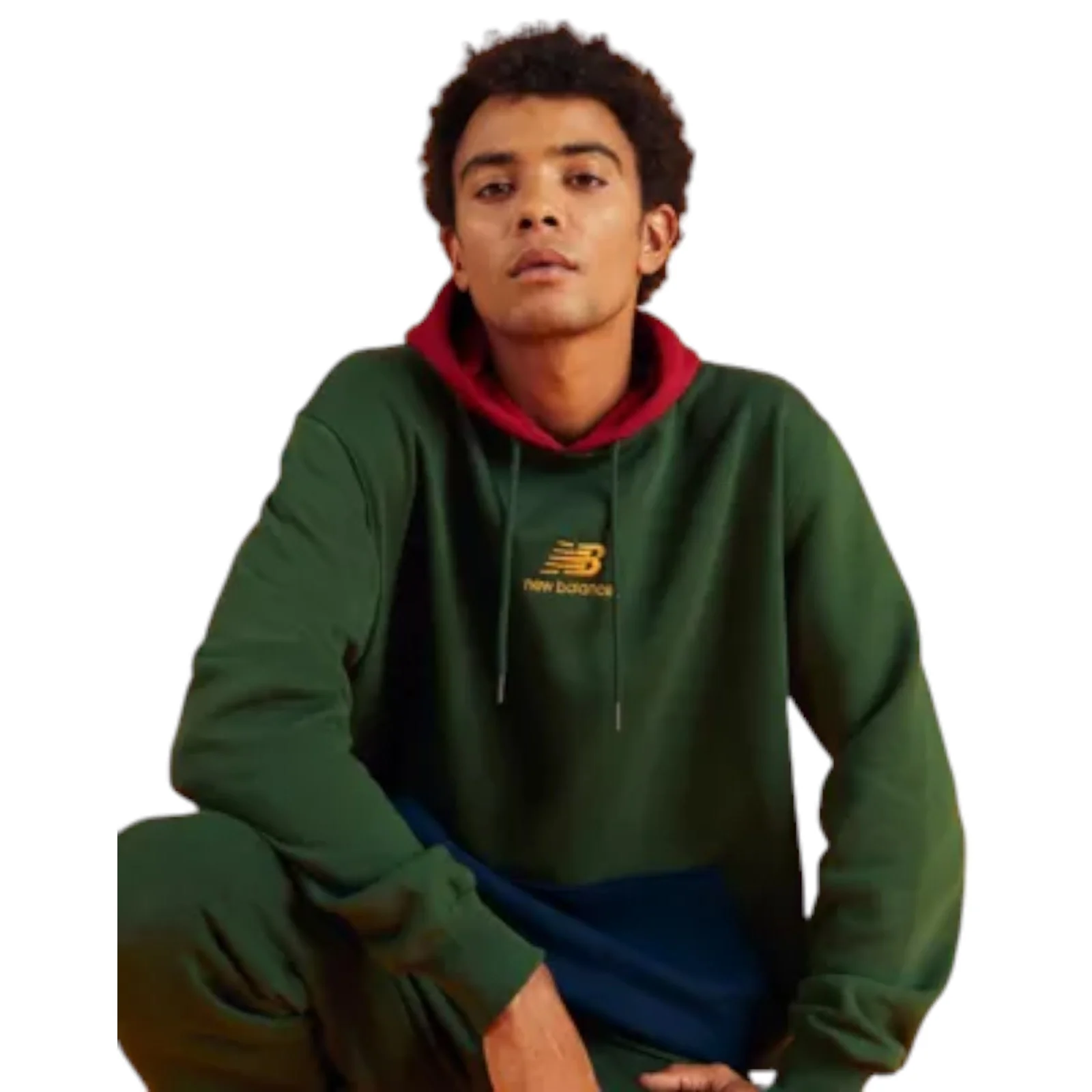 New Balance Color Block Hoodie - Green - Image 4