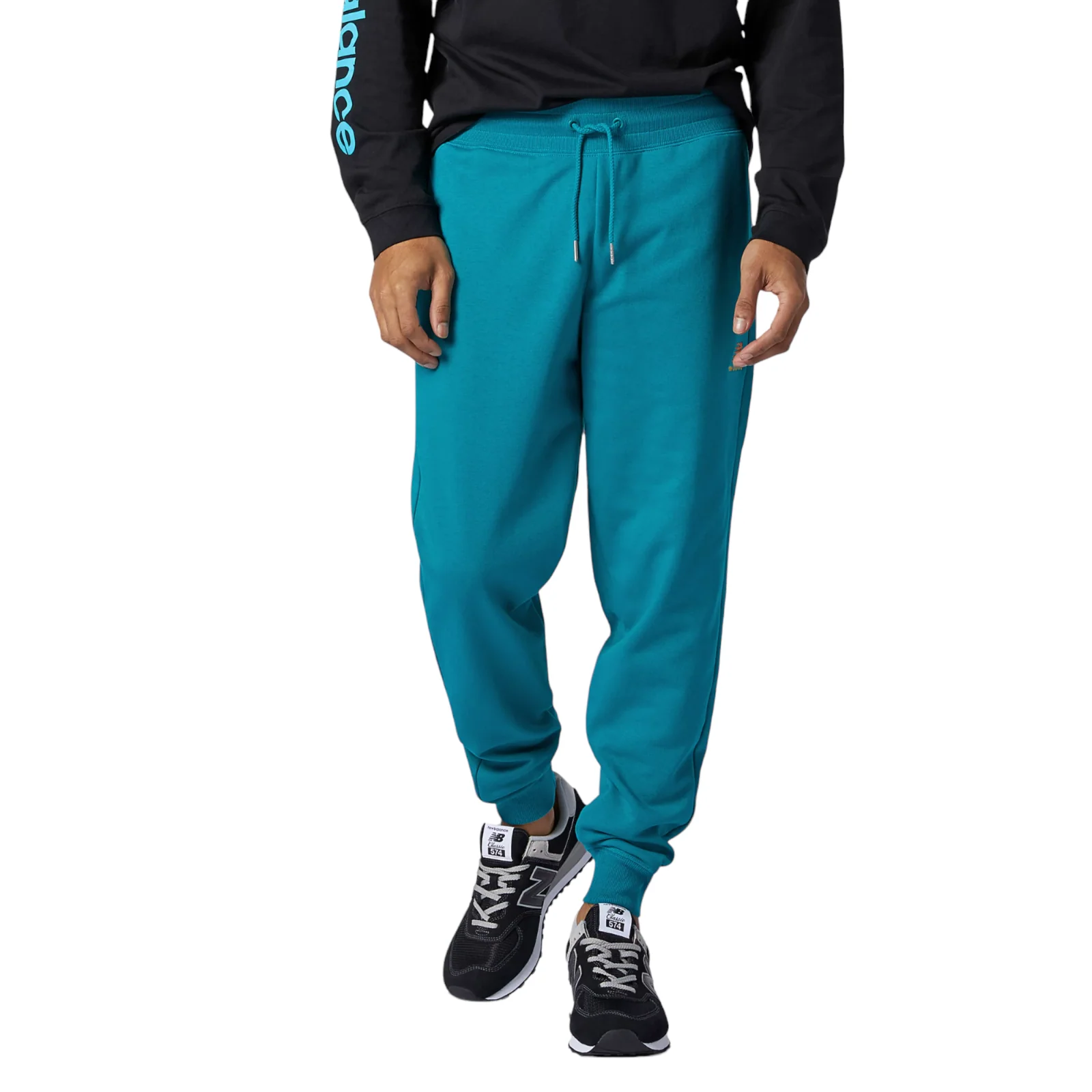 New Balance Essentials Embroidered Sweat Pants - Teal - Image 2